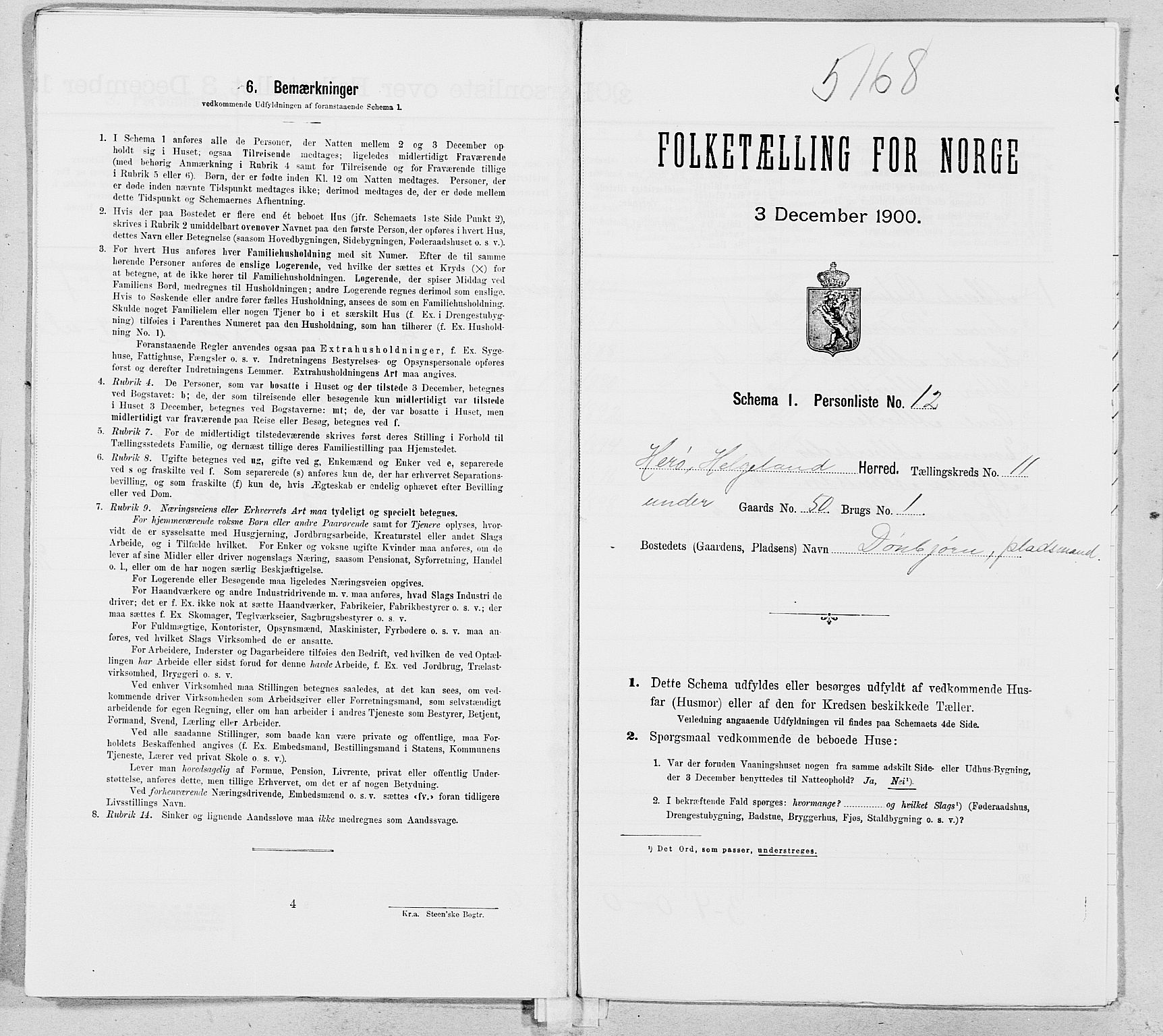 SAT, Folketelling 1900 for 1818 Herøy herred, 1900, s. 1028