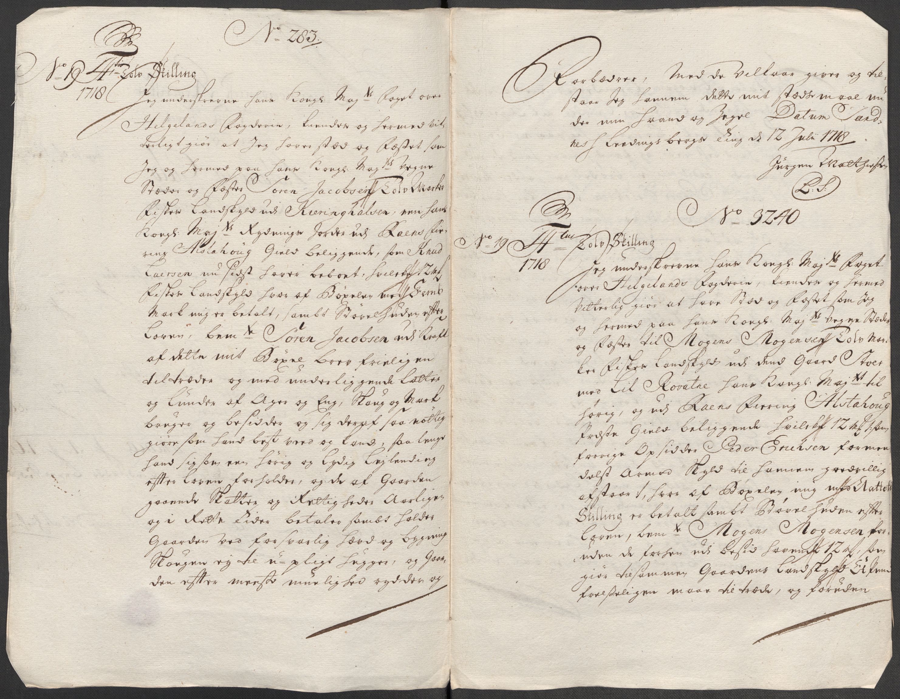 Rentekammeret inntil 1814, Reviderte regnskaper, Fogderegnskap, AV/RA-EA-4092/R65/L4516: Fogderegnskap Helgeland, 1718, s. 210