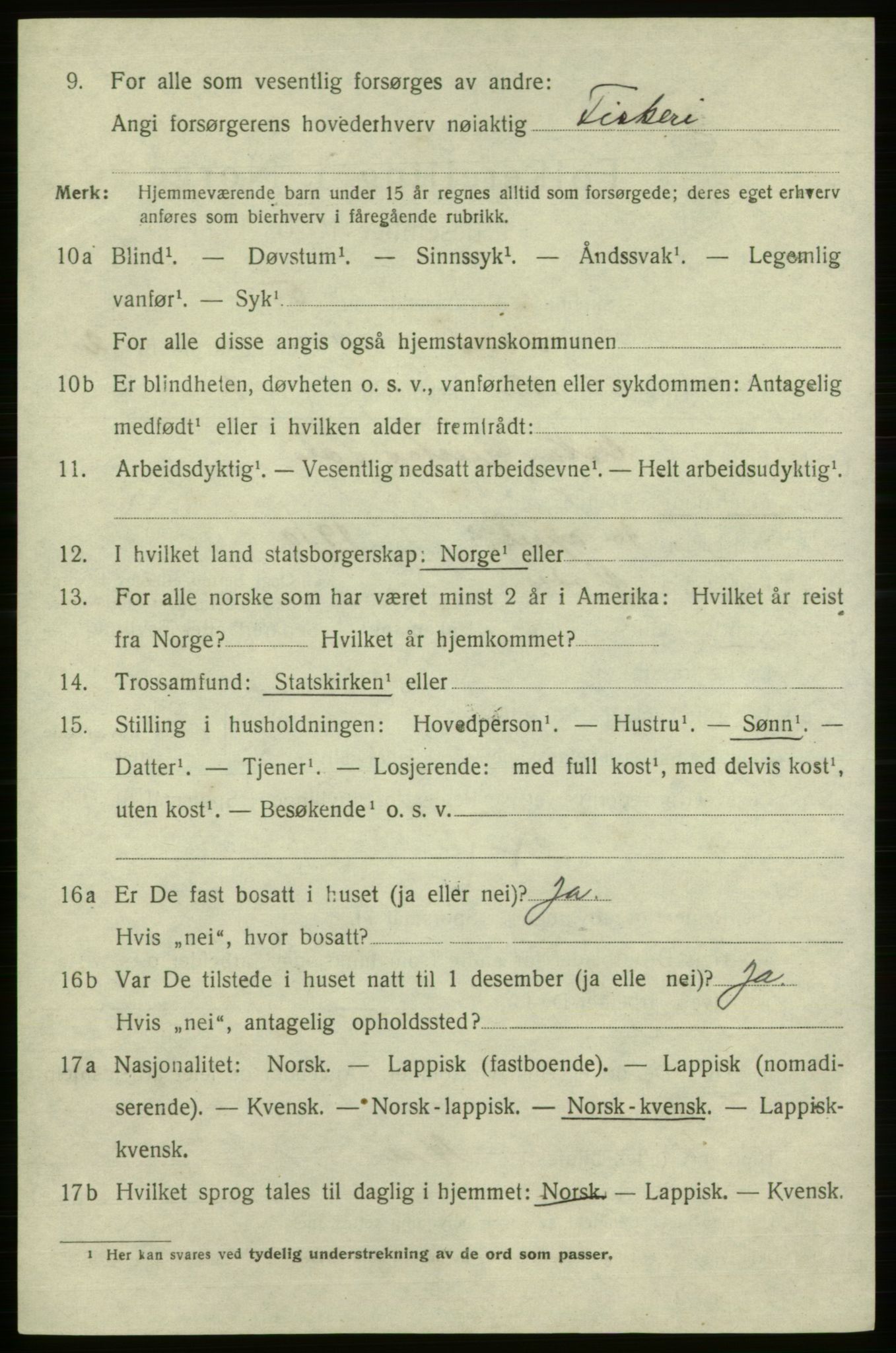 SATØ, Folketelling 1920 for 2003 Vadsø kjøpstad, 1920, s. 3470