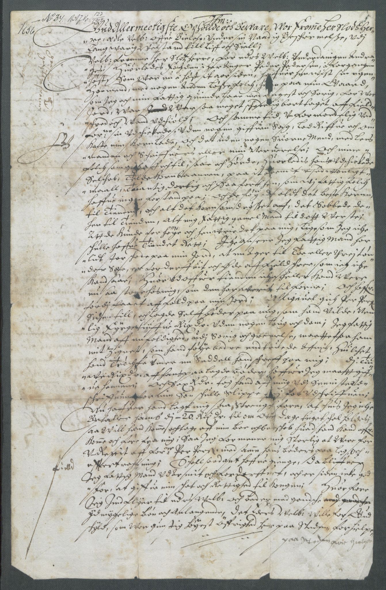 Riksarkivets diplomsamling, RA/EA-5965/F02/L0166: Dokumenter, 1654-1656, s. 194