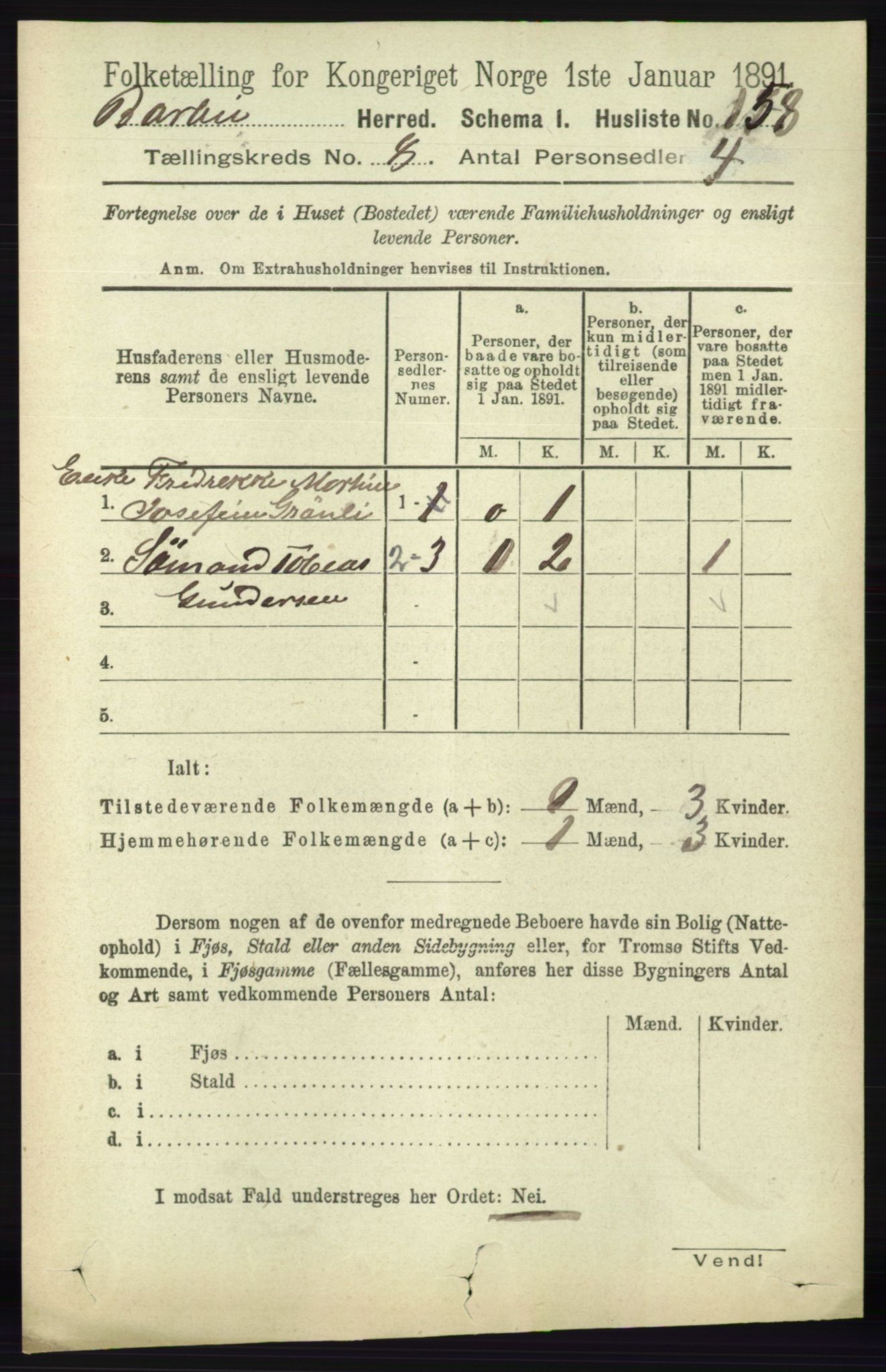 RA, Folketelling 1891 for 0990 Barbu herred, 1891, s. 5928