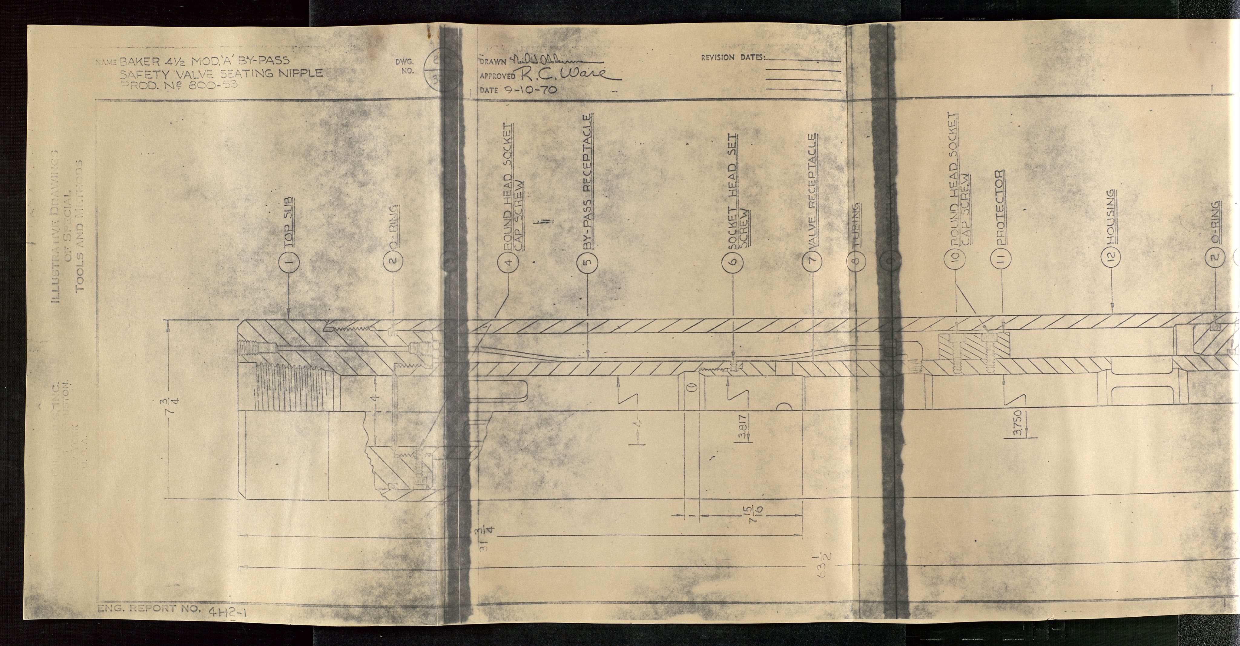 Industridepartementet, Oljekontoret, AV/SAST-A-101348/Da/L0011: Arkivnøkkel 753 - 792 Produksjonsopplegg, boreutstyr, rapporter , målinger, 1966-1972, s. 99