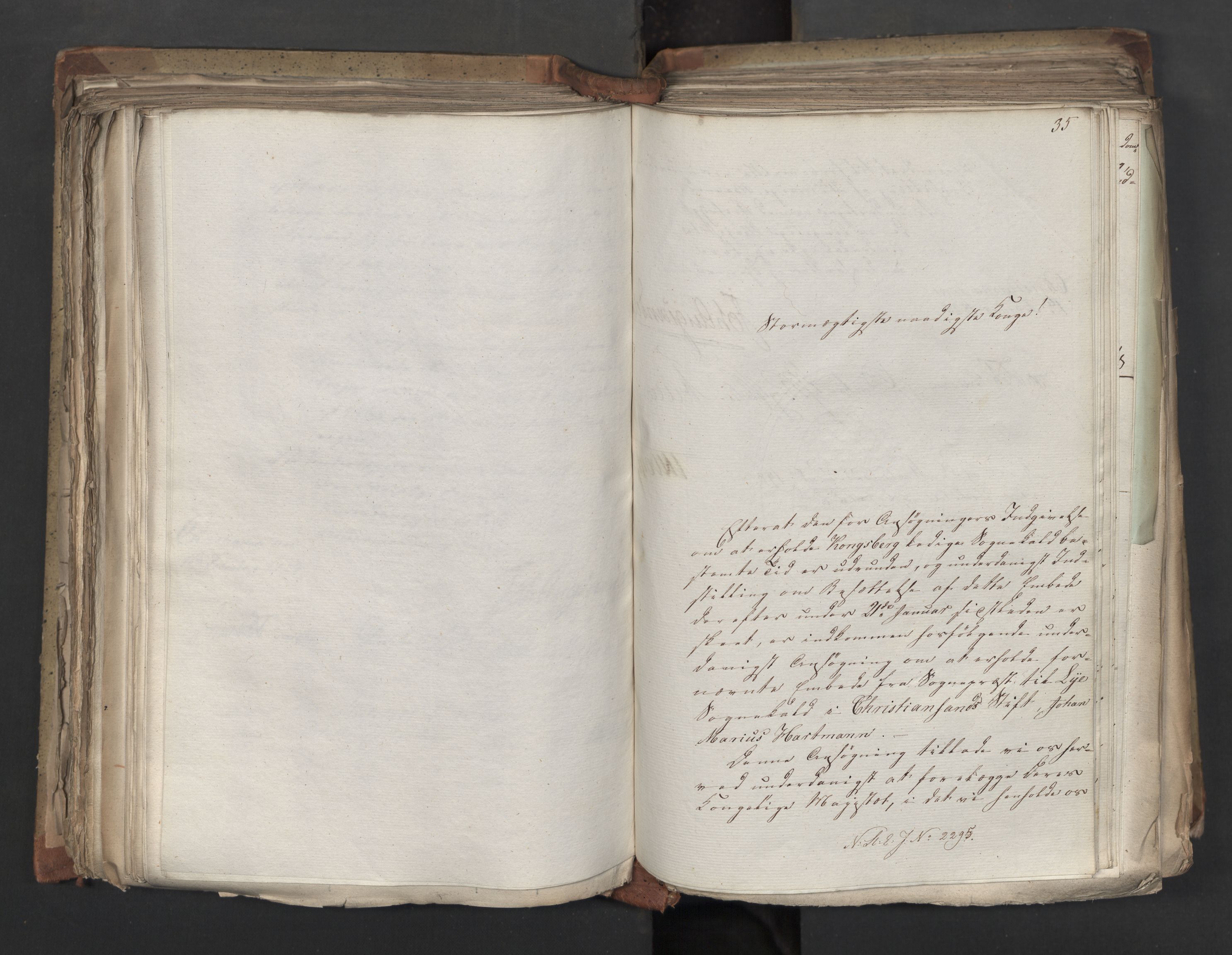 Statsrådsavdelingen i Stockholm, AV/RA-S-1003/D/Da/L0041: Regjeringsinnstillinger nr. 2204-2466, 1825, s. 283