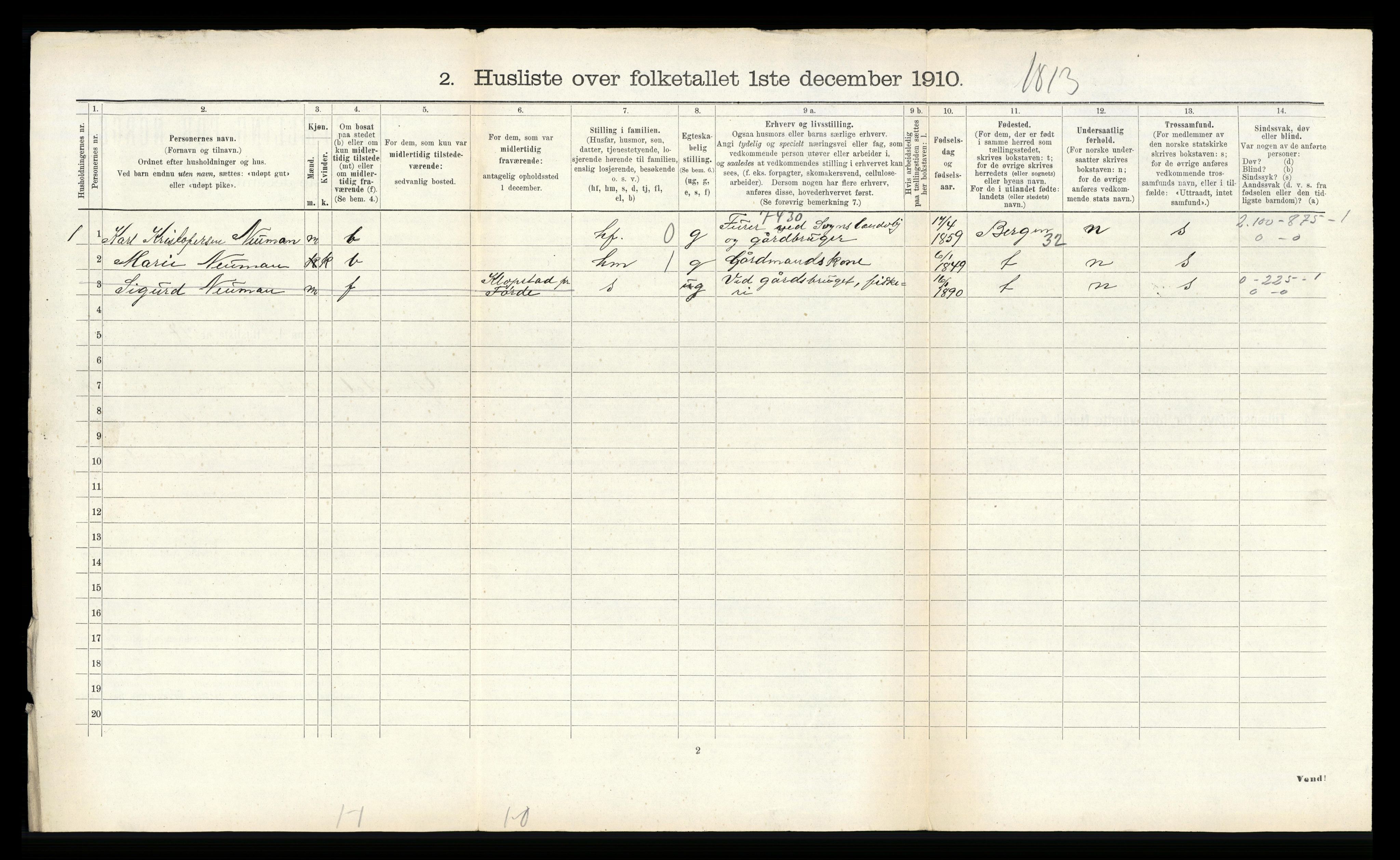 RA, Folketelling 1910 for 1429 Ytre Holmedal herred, 1910, s. 715