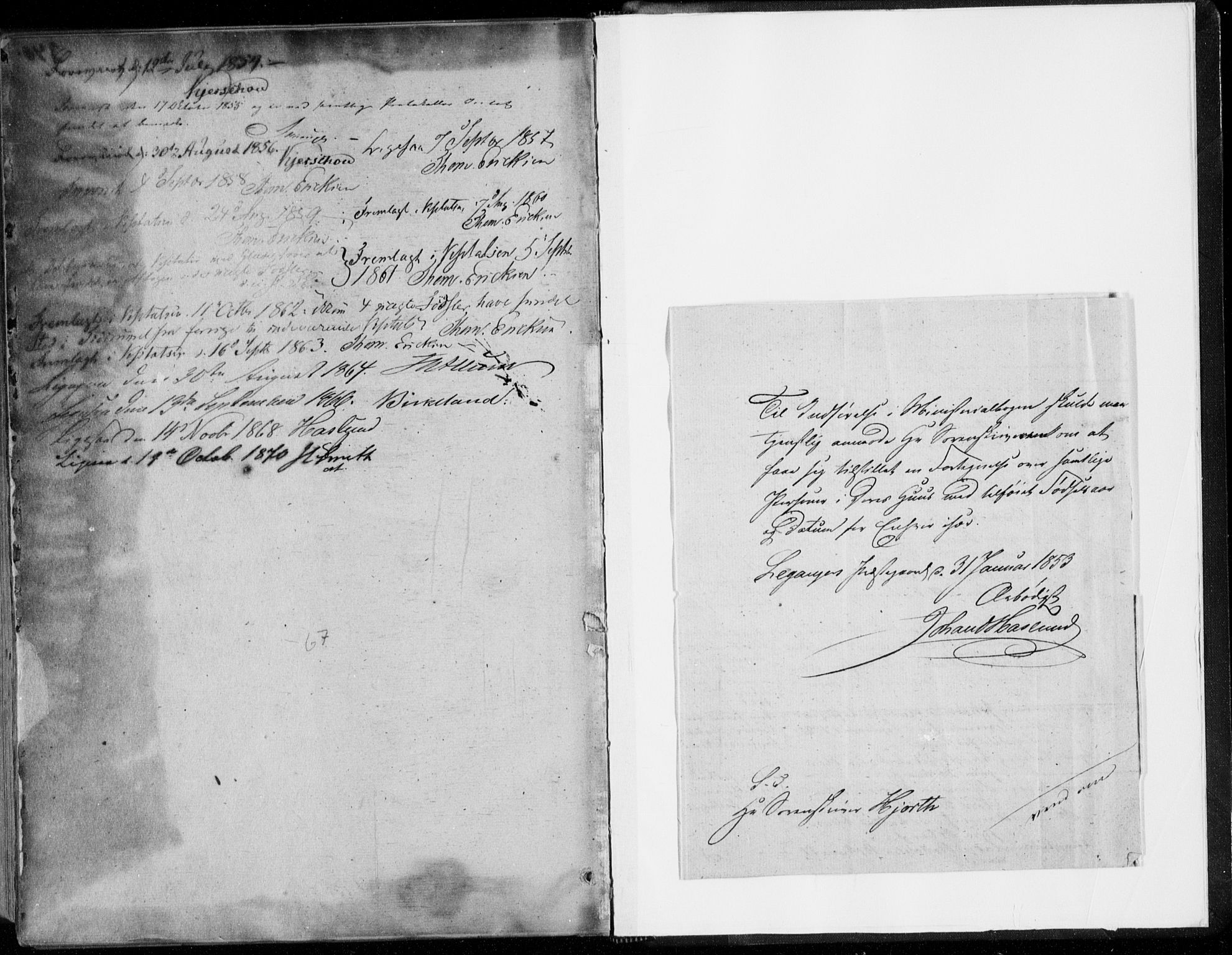 Leikanger sokneprestembete, AV/SAB-A-81001/H/Haa/Haaa/L0008: Ministerialbok nr. A 8, 1852-1868
