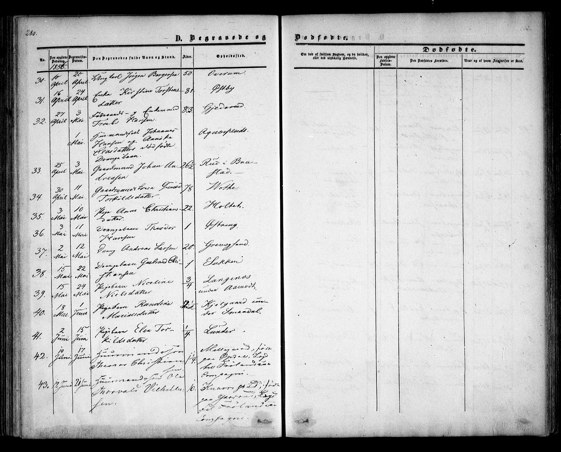Trøgstad prestekontor Kirkebøker, AV/SAO-A-10925/F/Fa/L0008.b: Ministerialbok nr. I 8B, 1855-1864, s. 280
