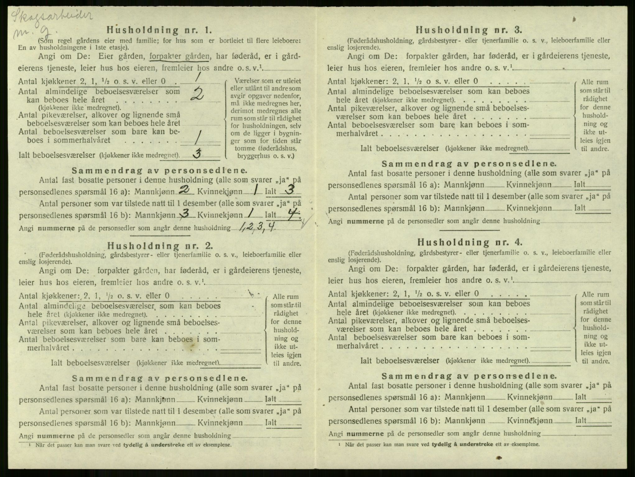 SAKO, Folketelling 1920 for 0719 Andebu herred, 1920, s. 1096