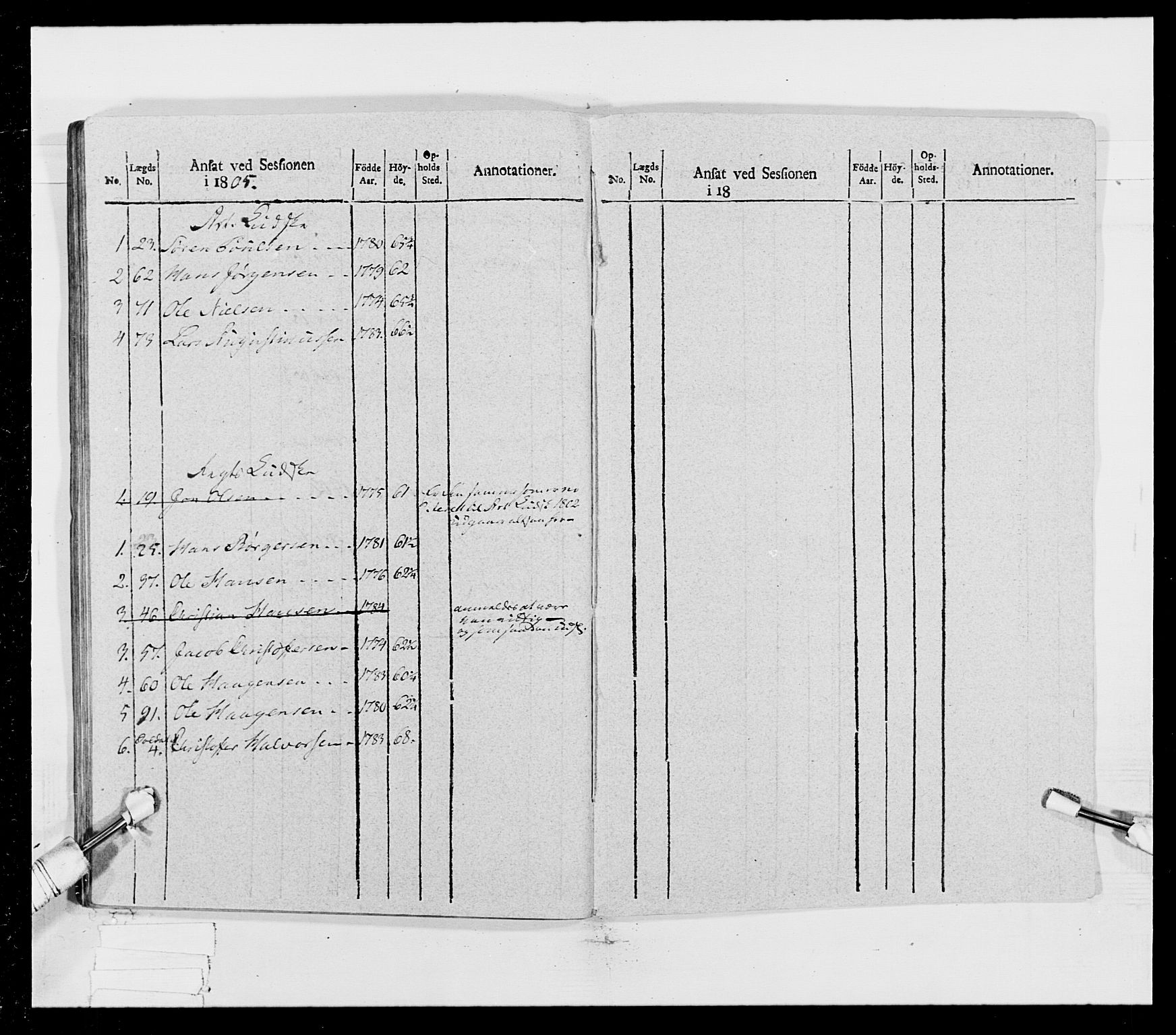 Generalitets- og kommissariatskollegiet, Det kongelige norske kommissariatskollegium, AV/RA-EA-5420/E/Eh/L0023: Norske jegerkorps, 1805, s. 52