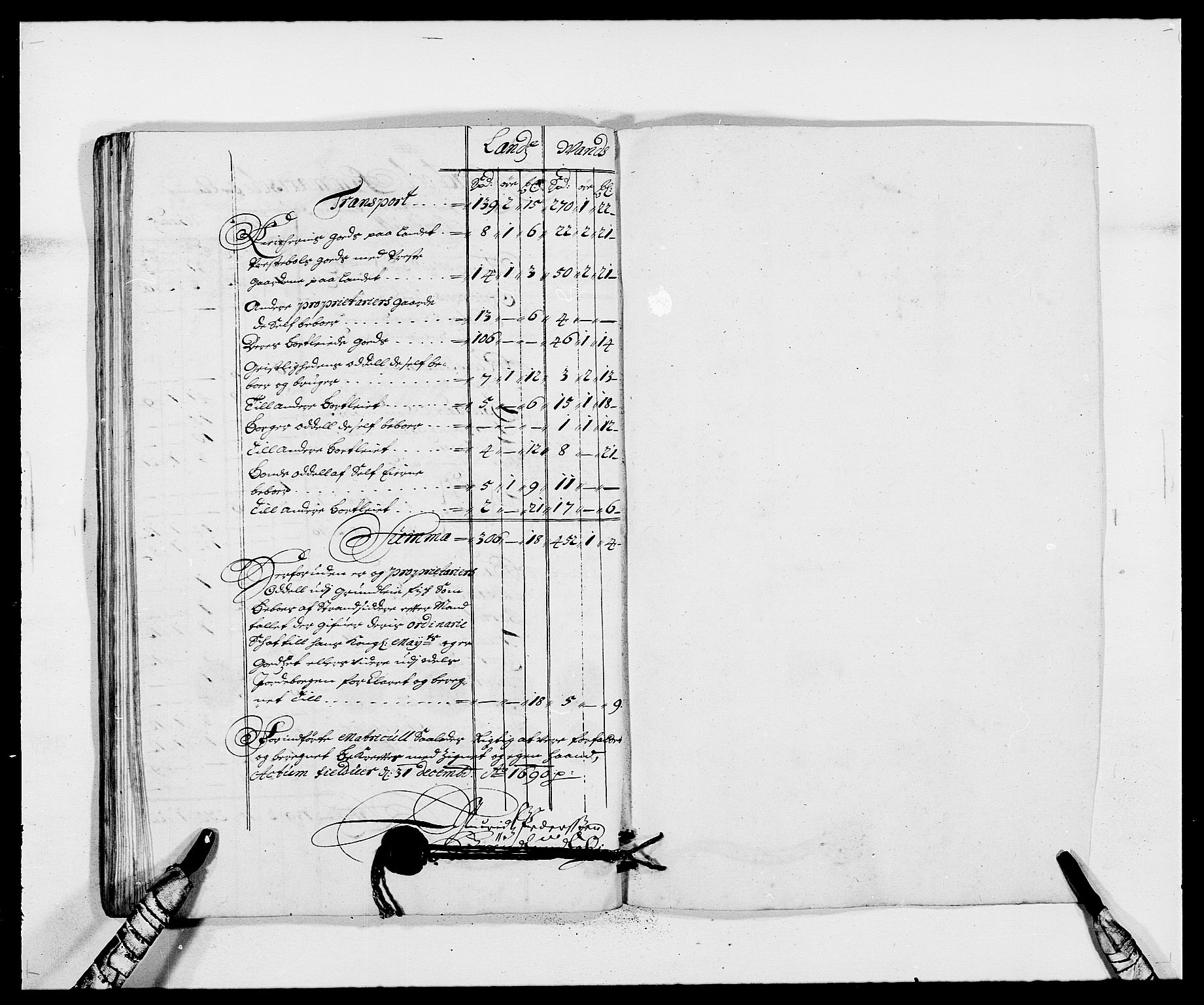 Rentekammeret inntil 1814, Reviderte regnskaper, Fogderegnskap, RA/EA-4092/R57/L3848: Fogderegnskap Fosen, 1690-1691, s. 64