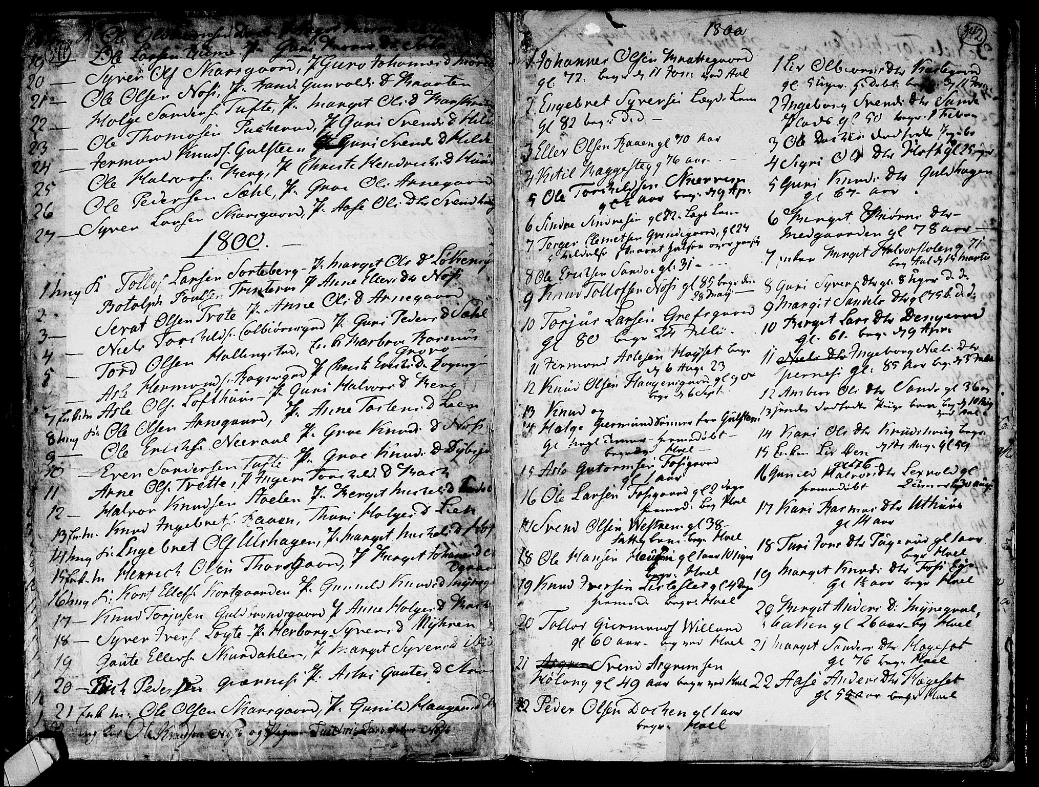 Ål kirkebøker, AV/SAKO-A-249/F/Fa/L0002: Ministerialbok nr. I 2, 1771-1806, s. 341-342