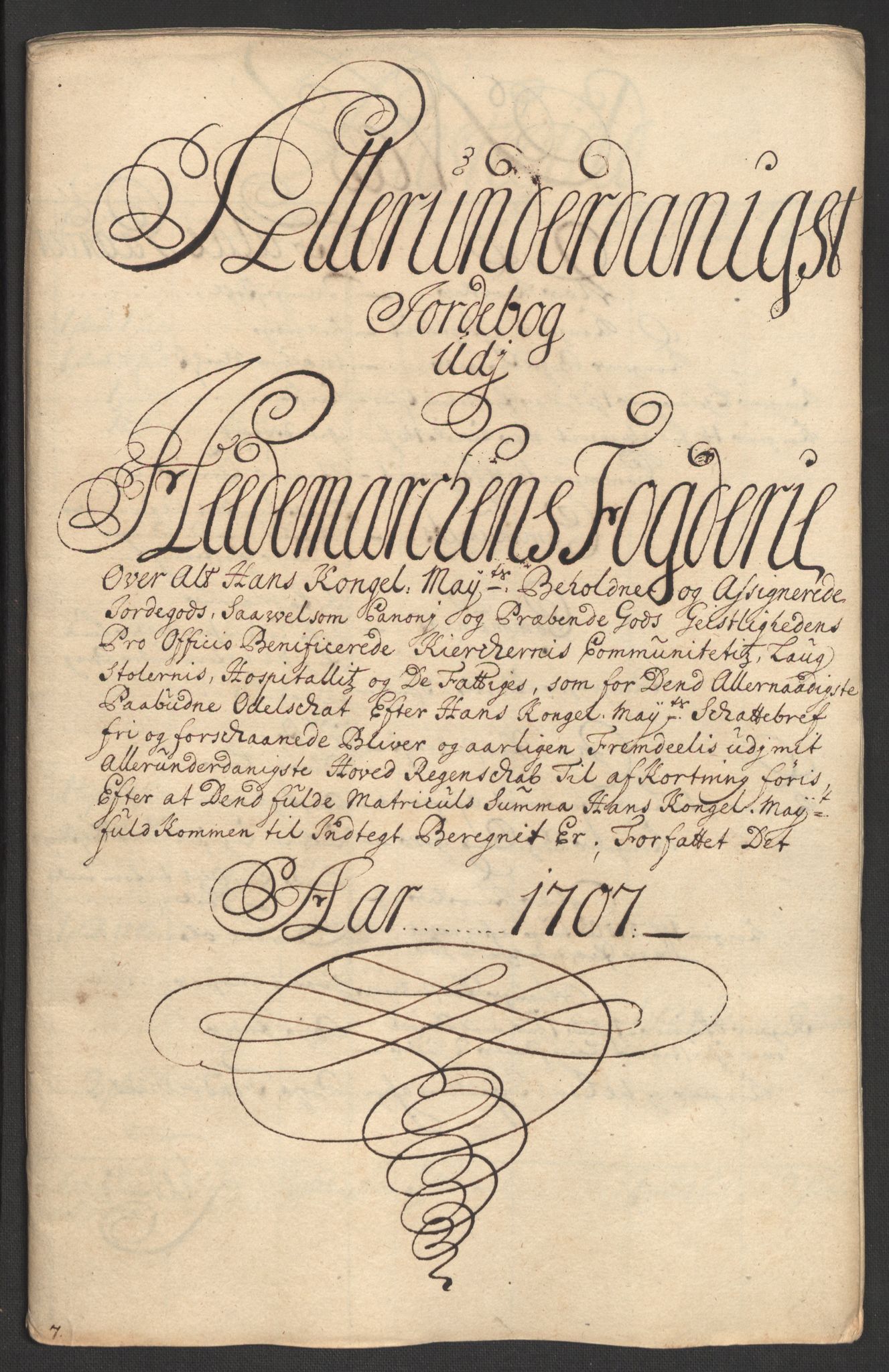 Rentekammeret inntil 1814, Reviderte regnskaper, Fogderegnskap, AV/RA-EA-4092/R16/L1043: Fogderegnskap Hedmark, 1706-1707, s. 399