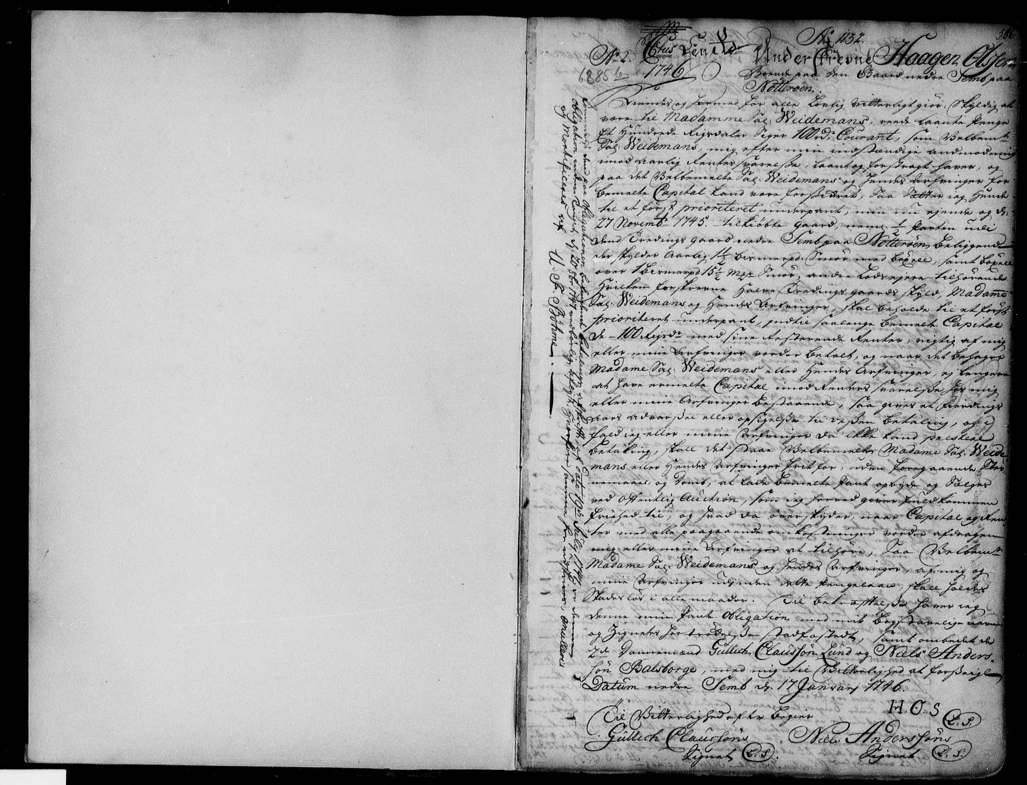Søndre Jarlsberg sorenskriveri, AV/SAKO-A-129/G/Ga/Gaa/L0002b: Pantebok nr. I 2b, 1746-1755, s. 586