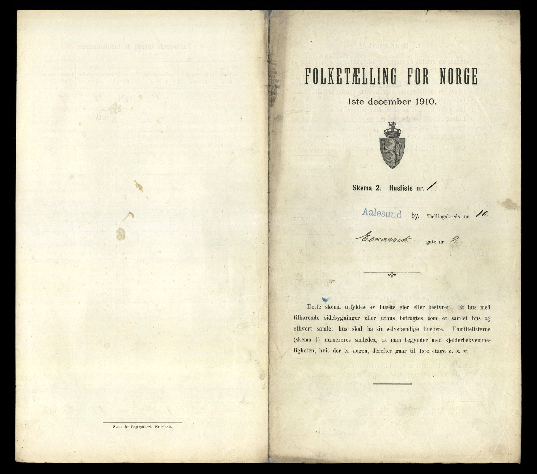RA, Folketelling 1910 for 1501 Ålesund kjøpstad, 1910, s. 3709