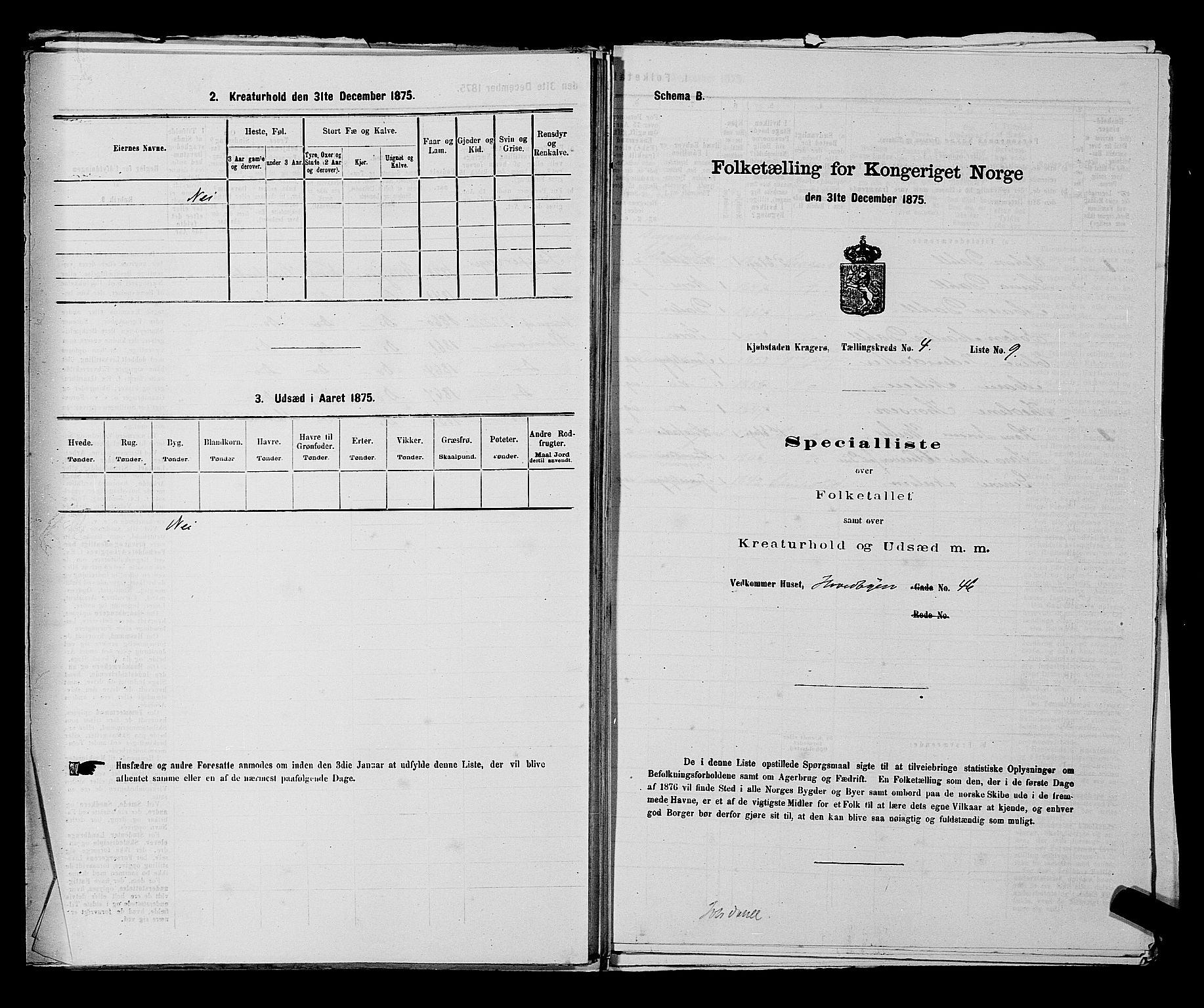 SAKO, Folketelling 1875 for 0801P Kragerø prestegjeld, 1875, s. 101