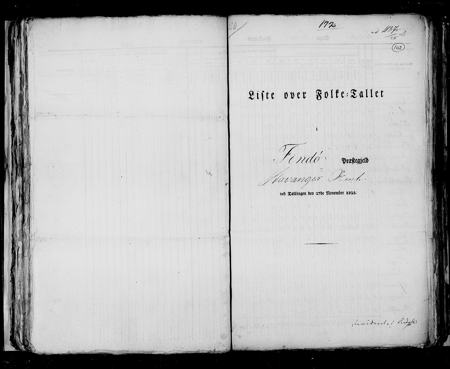 RA, Folketellingen 1825, bind 12: Stavanger amt, 1825, s. 102