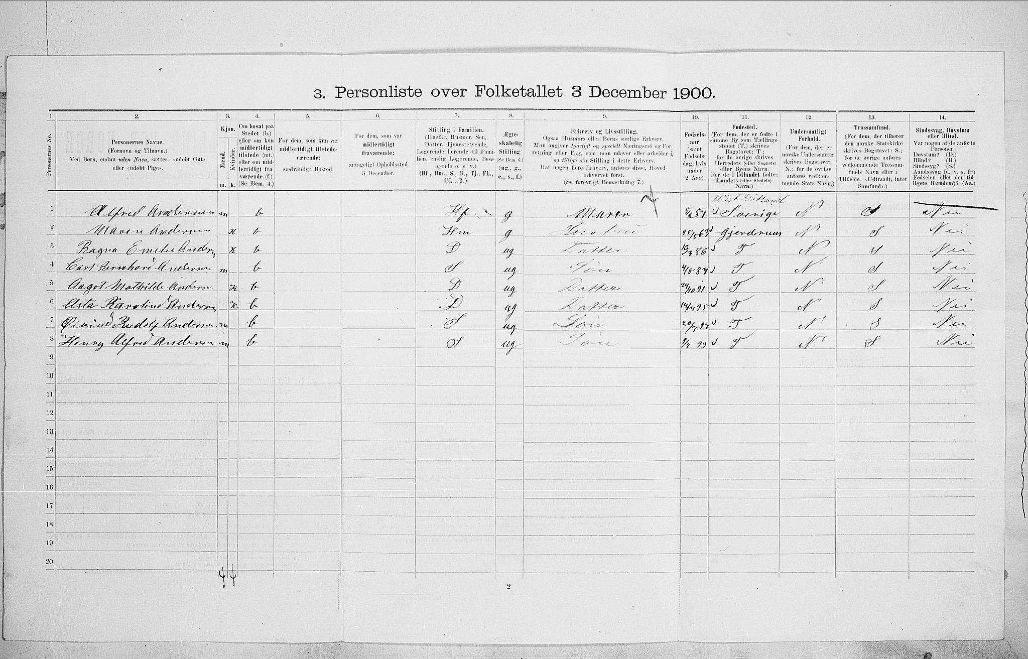 SAO, Folketelling 1900 for 0301 Kristiania kjøpstad, 1900, s. 76523