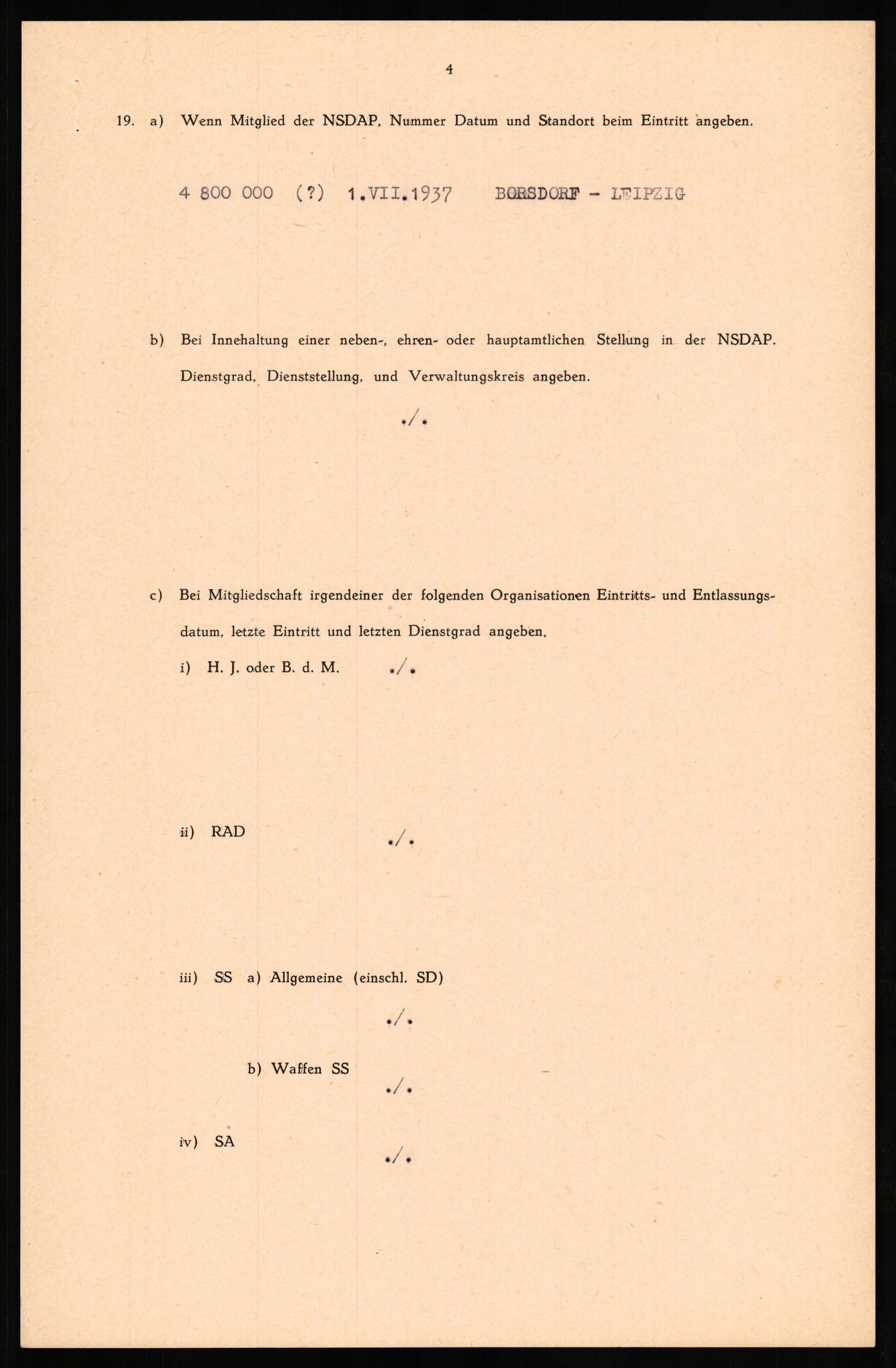 Forsvaret, Forsvarets overkommando II, RA/RAFA-3915/D/Db/L0023: CI Questionaires. Tyske okkupasjonsstyrker i Norge. Tyskere., 1945-1946, s. 215