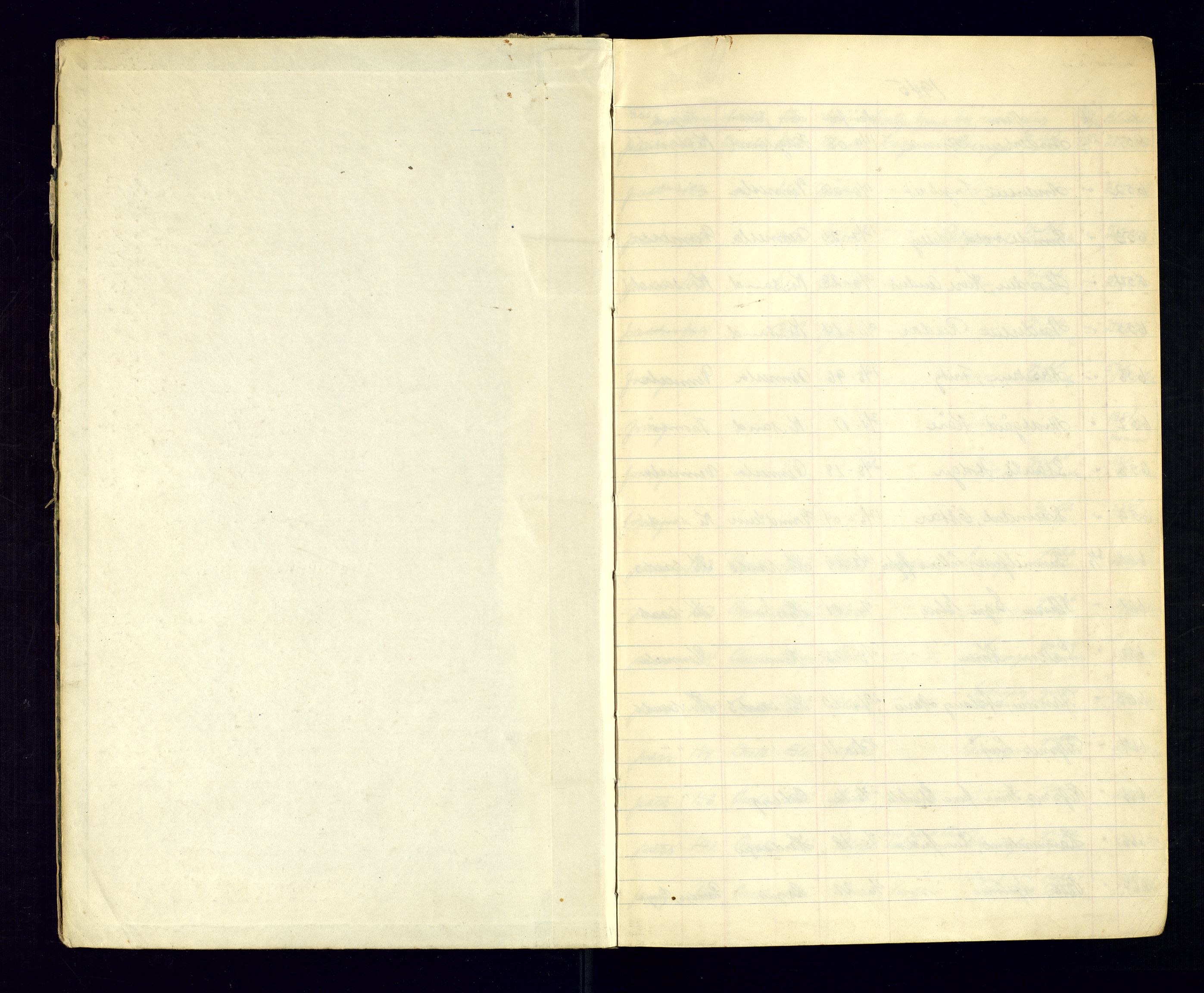 Kristiansand politikammer - 2, AV/SAK-1243-0009/K/Ka/Kaa/L0609: Passprotokoll, liste med løpenumre, 1945-1947, s. 2