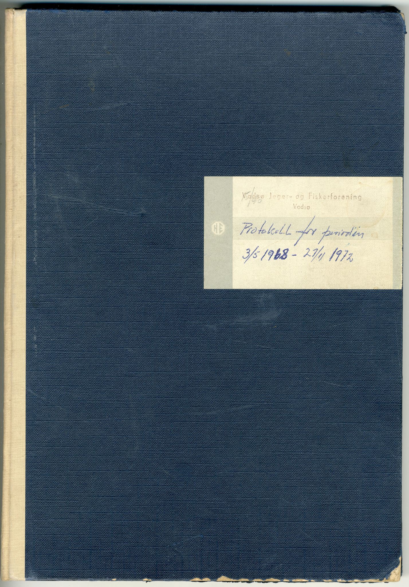 Vadsø Jeger- og Fiskerforening, FMFB/A-1203/A/L0004: Møteprotokoll, 1968-1972