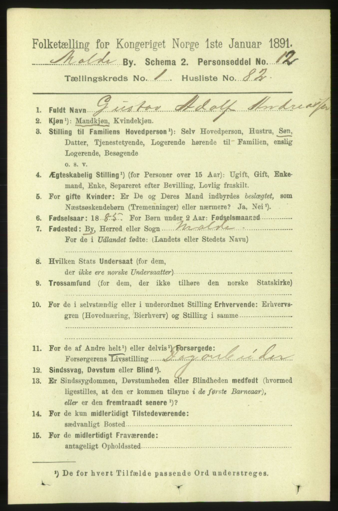 RA, Folketelling 1891 for 1502 Molde kjøpstad, 1891, s. 989