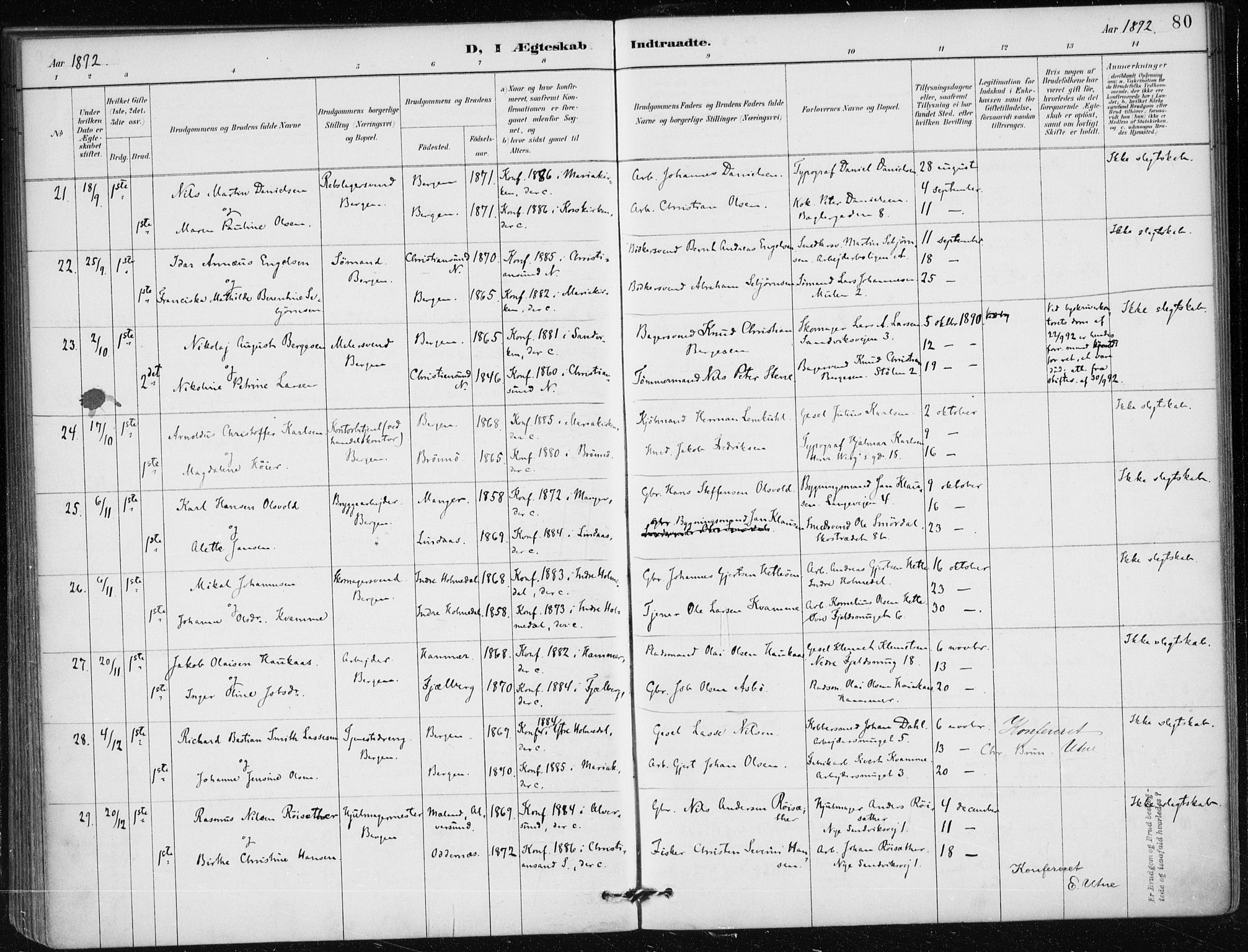 Mariakirken Sokneprestembete, AV/SAB-A-76901/H/Haa/L0013: Ministerialbok nr. C 1, 1889-1900, s. 80
