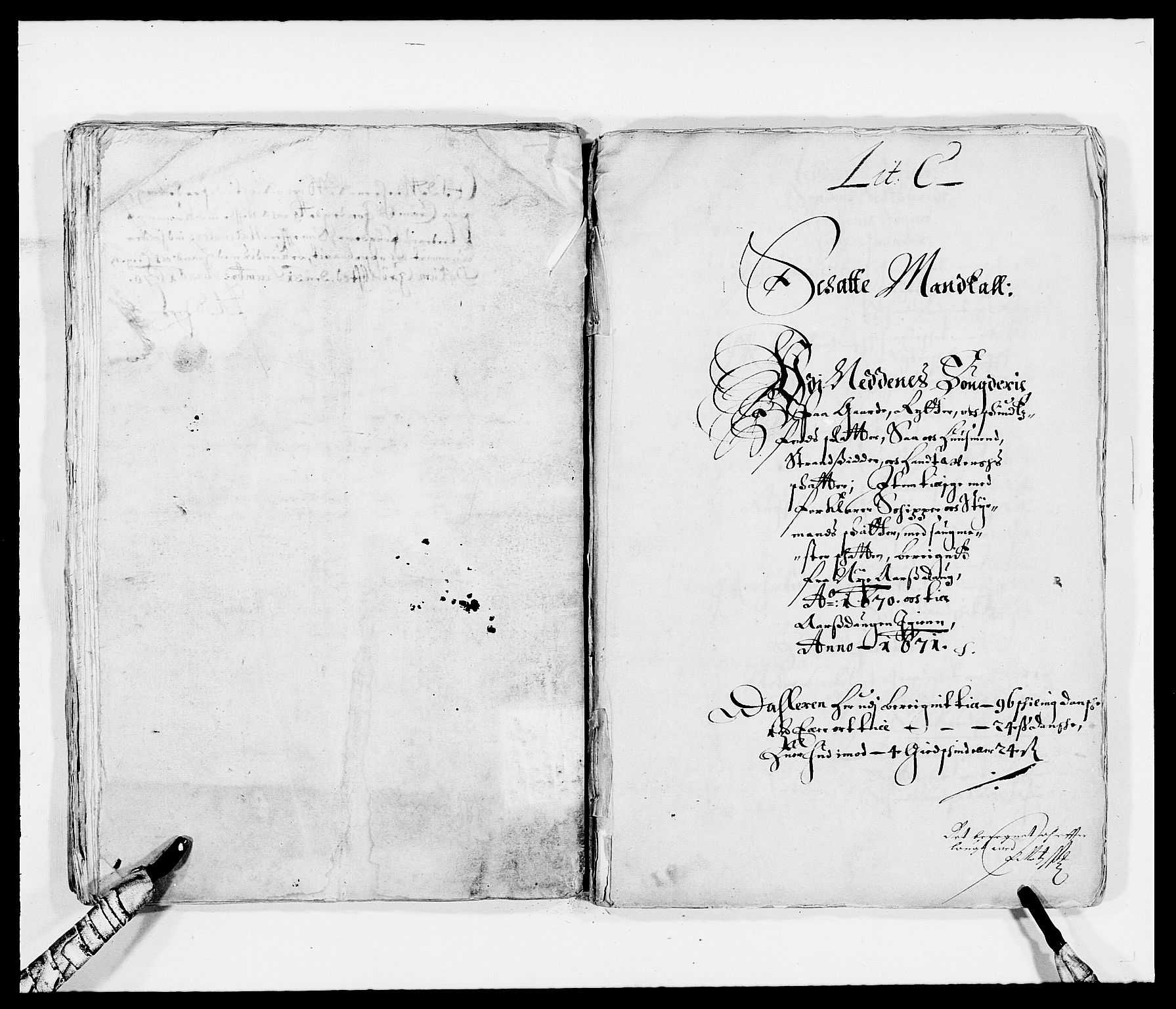 Rentekammeret inntil 1814, Reviderte regnskaper, Fogderegnskap, AV/RA-EA-4092/R39/L2299: Fogderegnskap Nedenes, 1670-1671, s. 54