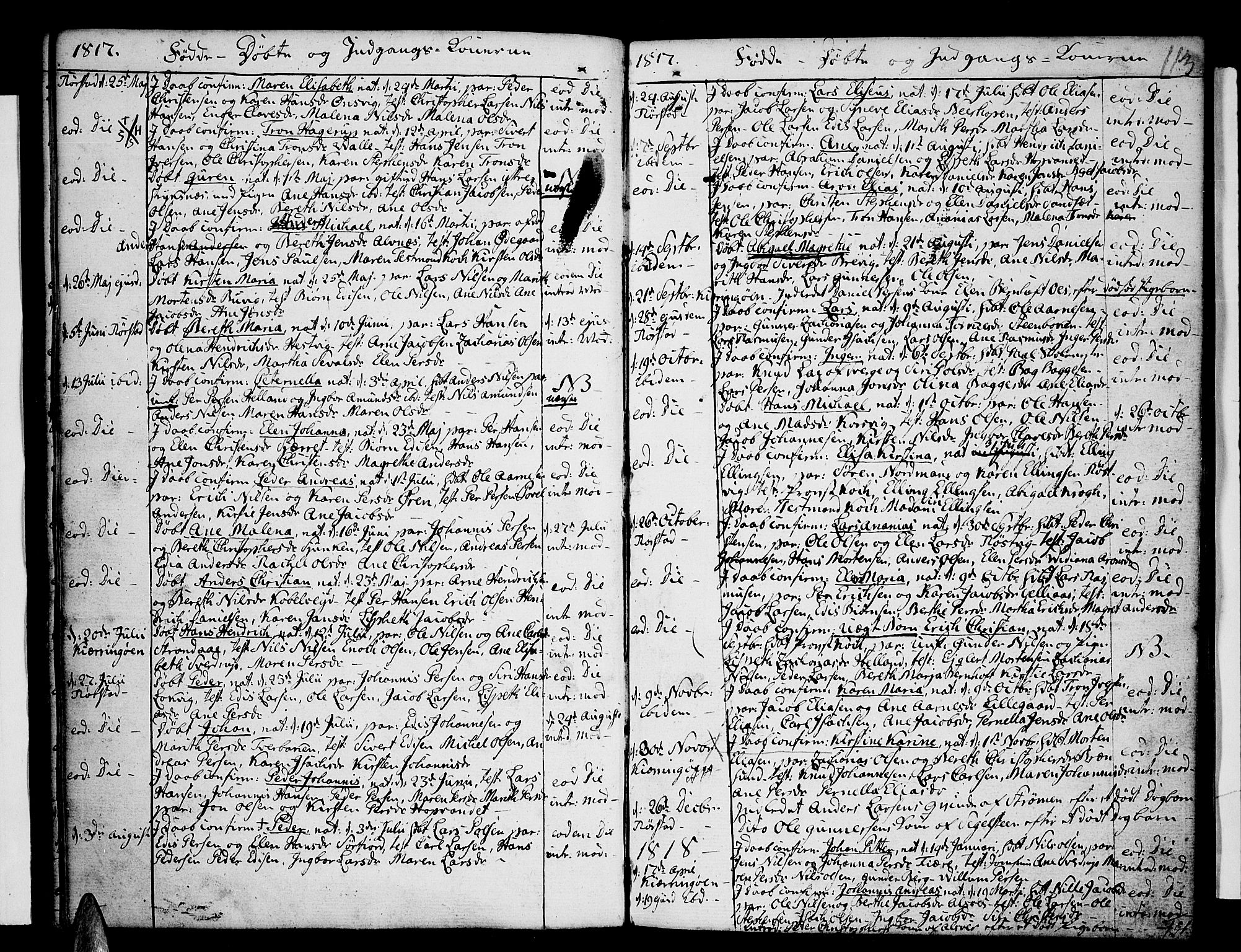Ministerialprotokoller, klokkerbøker og fødselsregistre - Nordland, AV/SAT-A-1459/853/L0767: Ministerialbok nr. 853A06, 1791-1820, s. 113