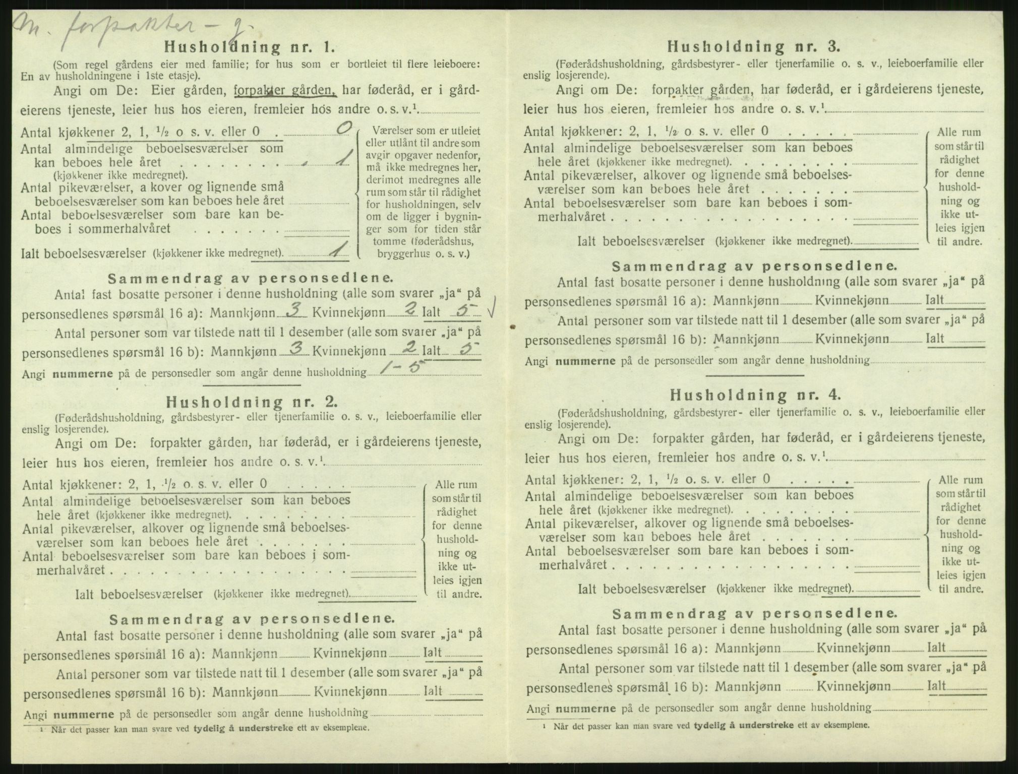 SAT, Folketelling 1920 for 1833 Mo herred, 1920, s. 1087