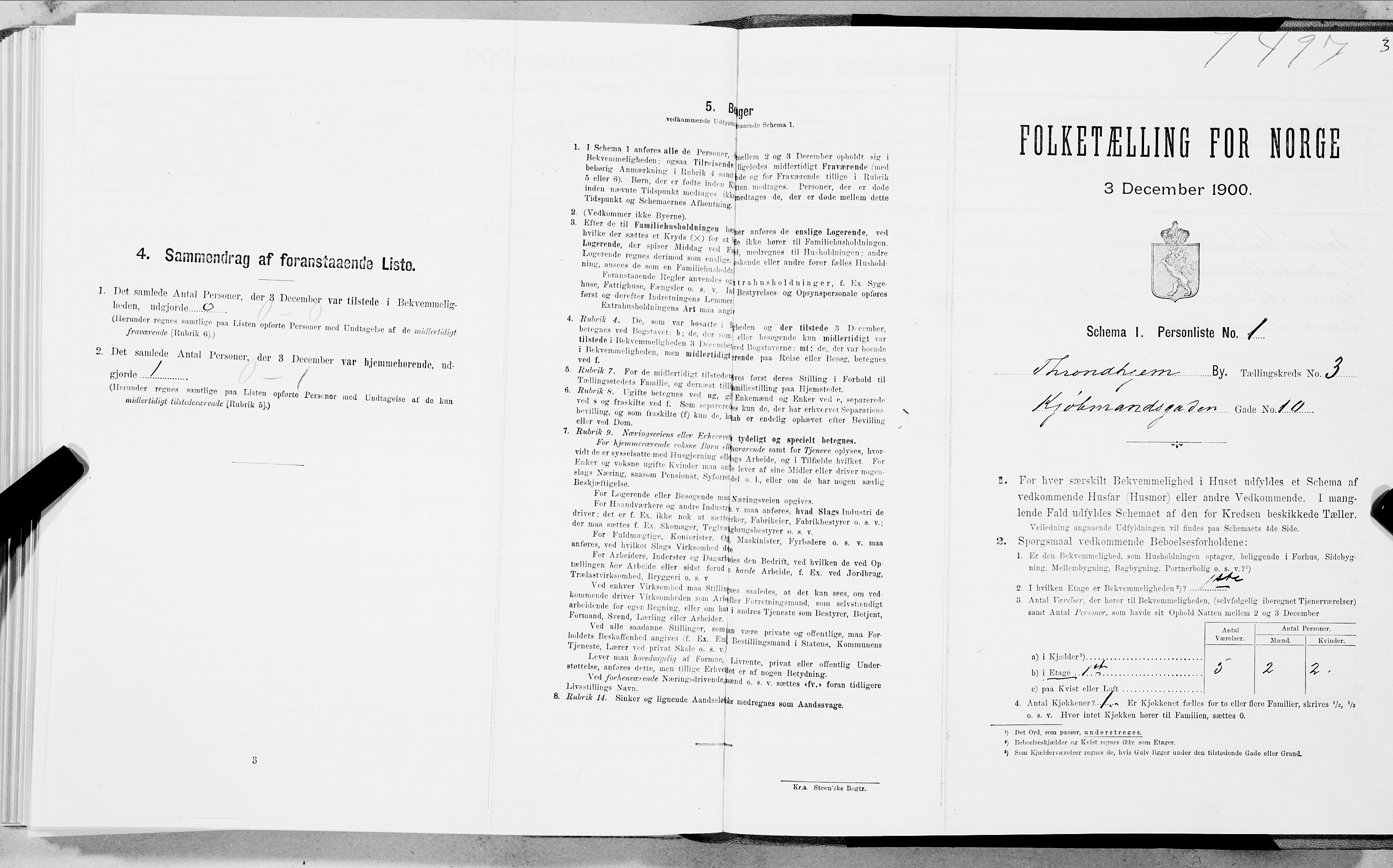 SAT, Folketelling 1900 for 1601 Trondheim kjøpstad, 1900, s. 531