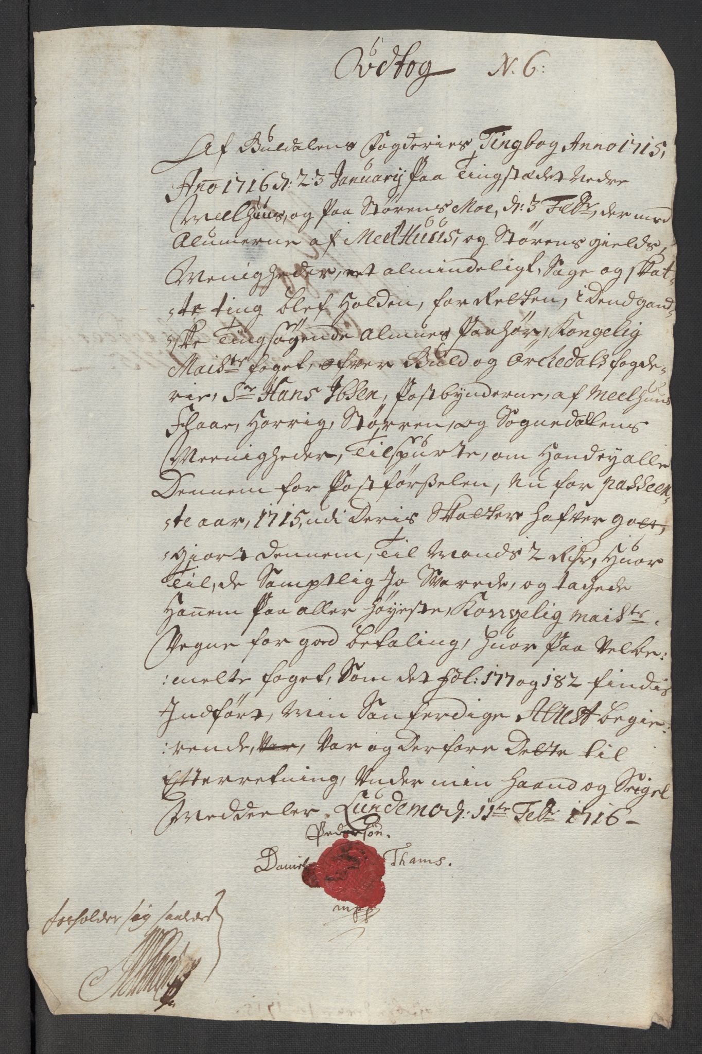 Rentekammeret inntil 1814, Reviderte regnskaper, Fogderegnskap, AV/RA-EA-4092/R60/L3966: Fogderegnskap Orkdal og Gauldal, 1715, s. 519
