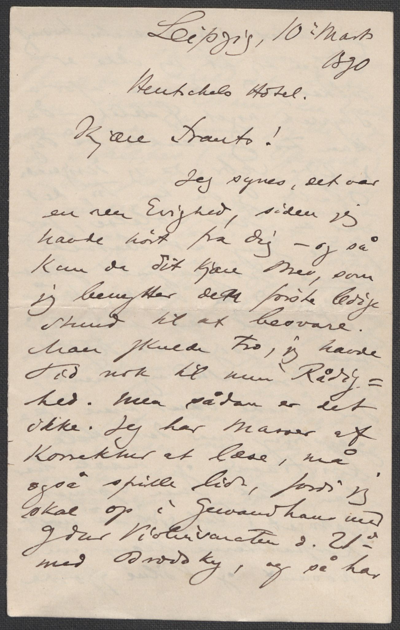 Beyer, Frants, RA/PA-0132/F/L0001: Brev fra Edvard Grieg til Frantz Beyer og "En del optegnelser som kan tjene til kommentar til brevene" av Marie Beyer, 1872-1907, s. 330