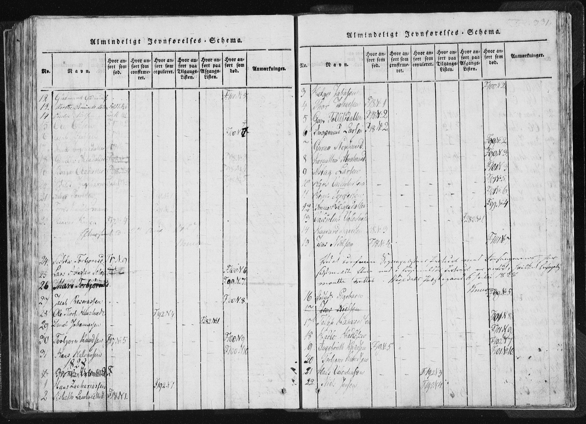 Vikedal sokneprestkontor, SAST/A-101840/01/IV: Ministerialbok nr. A 4, 1816-1850, s. 331