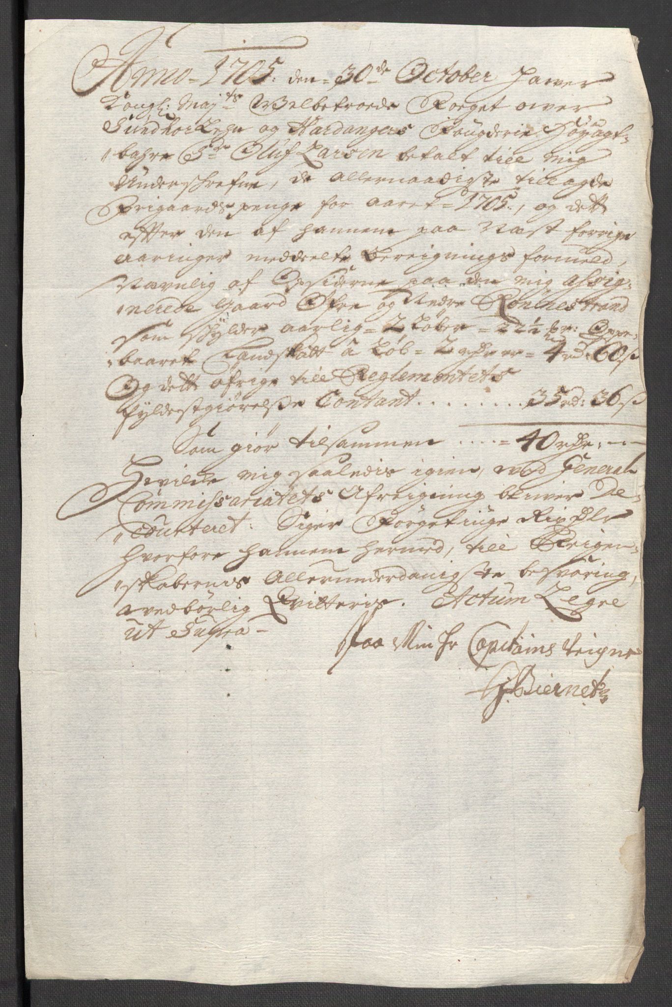 Rentekammeret inntil 1814, Reviderte regnskaper, Fogderegnskap, RA/EA-4092/R48/L2983: Fogderegnskap Sunnhordland og Hardanger, 1705, s. 225