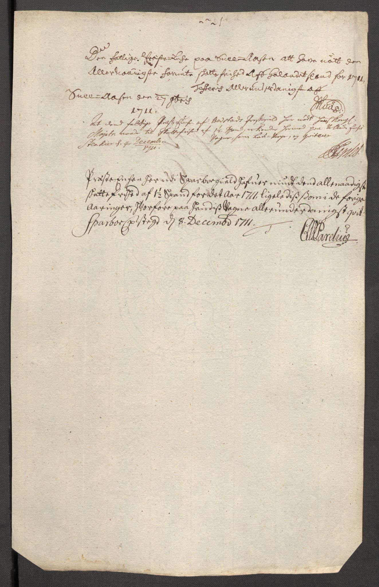 Rentekammeret inntil 1814, Reviderte regnskaper, Fogderegnskap, AV/RA-EA-4092/R63/L4319: Fogderegnskap Inderøy, 1711, s. 395