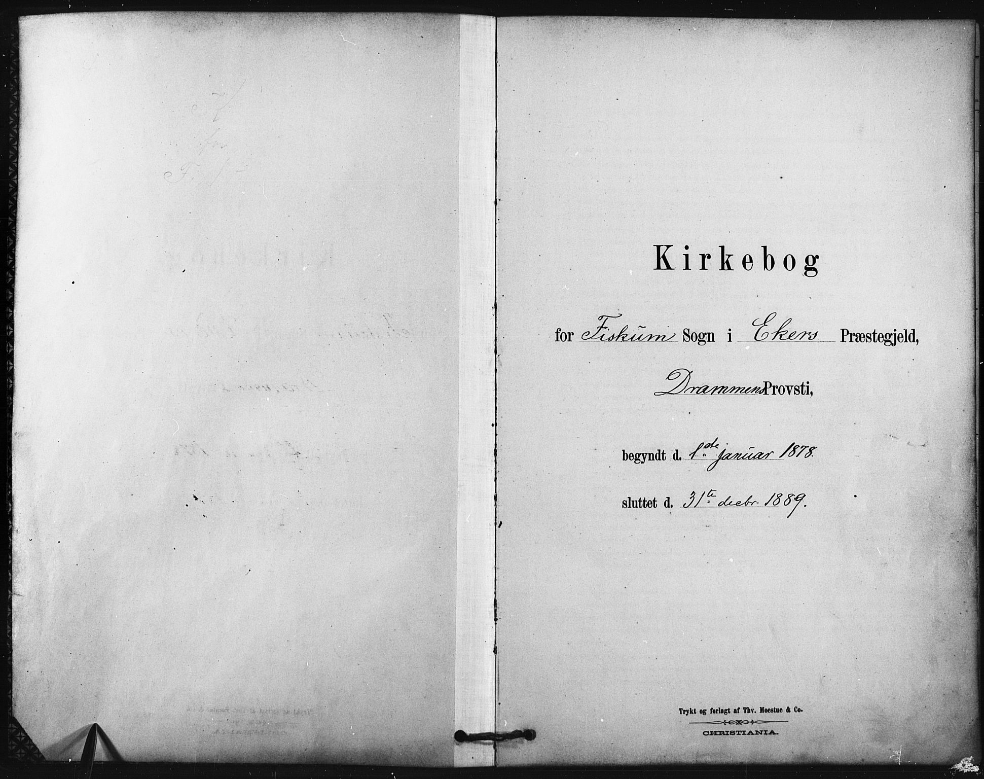 Fiskum kirkebøker, SAKO/A-15/F/Fa/L0002: Ministerialbok nr. 2, 1878-1890