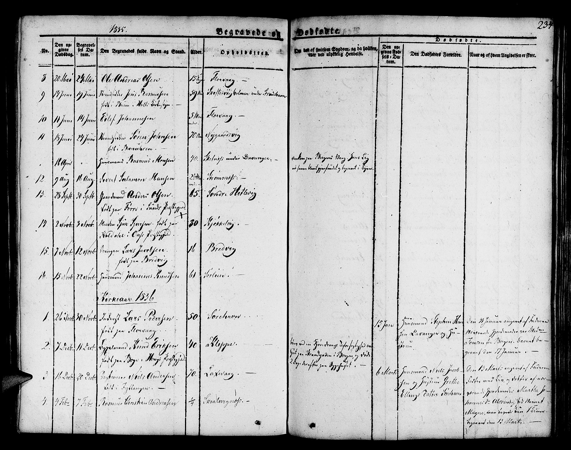 Askøy Sokneprestembete, AV/SAB-A-74101/H/Ha/Haa/Haaa/L0004: Ministerialbok nr. A 4, 1825-1845, s. 234