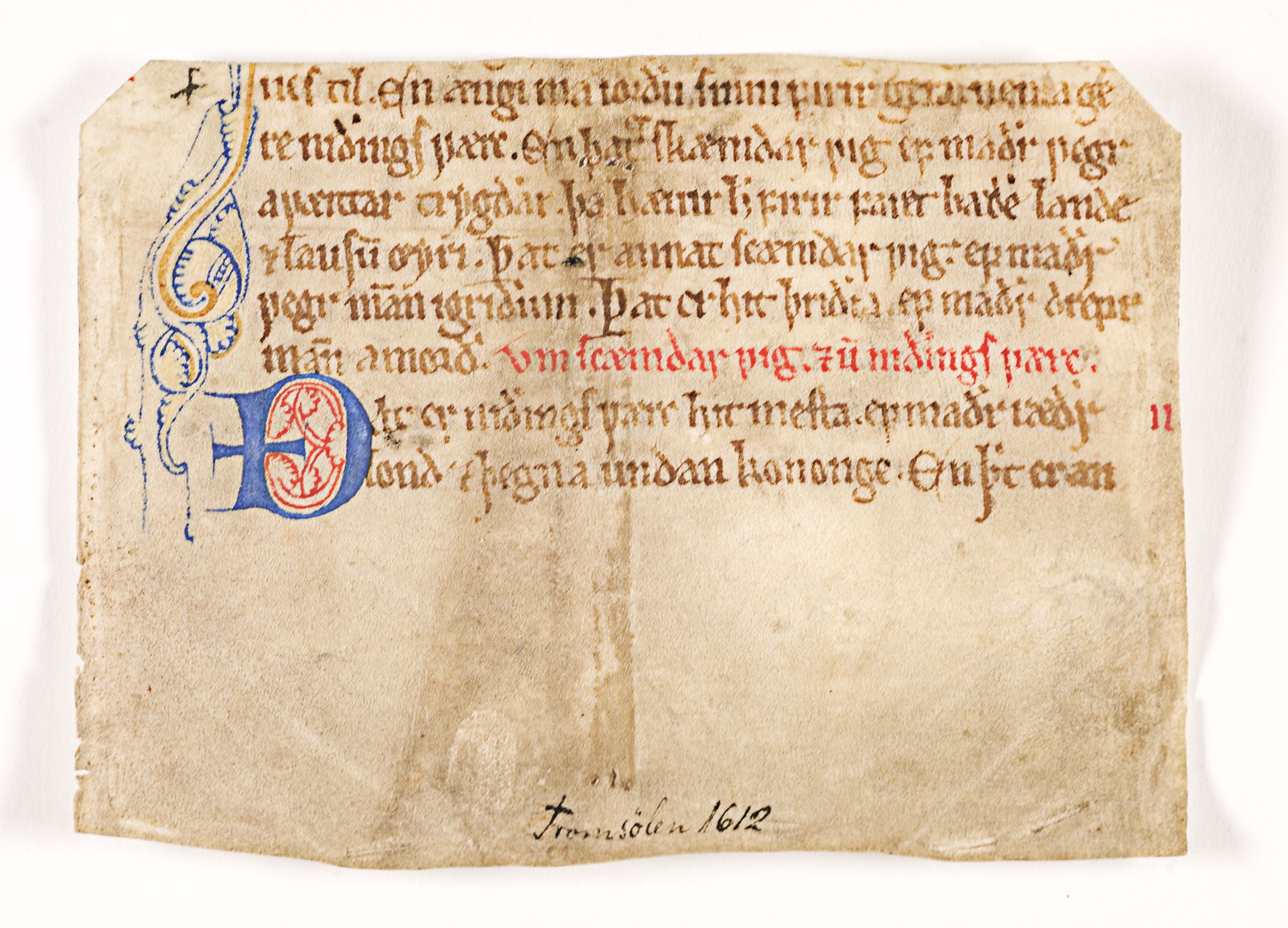 Riksarkivets diplomsamling, AV/RA-EA-5965/F26/L0001: Norrøne membranfragmenter bestand 1, 1100-1536, s. 31