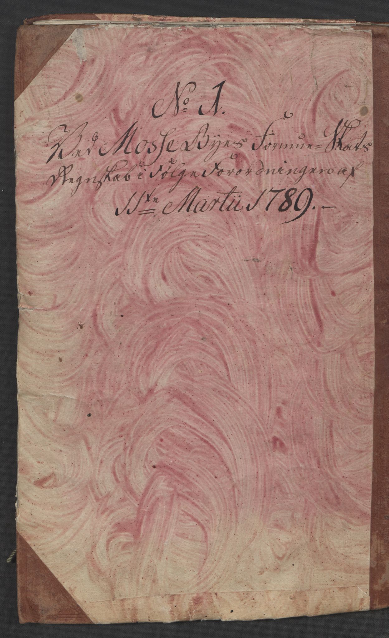 Rentekammeret inntil 1814, Reviderte regnskaper, Mindre regnskaper, AV/RA-EA-4068/Rf/Rfe/L0024: Modum Blåfarvevverk, Molde, Moss, 1789, s. 455