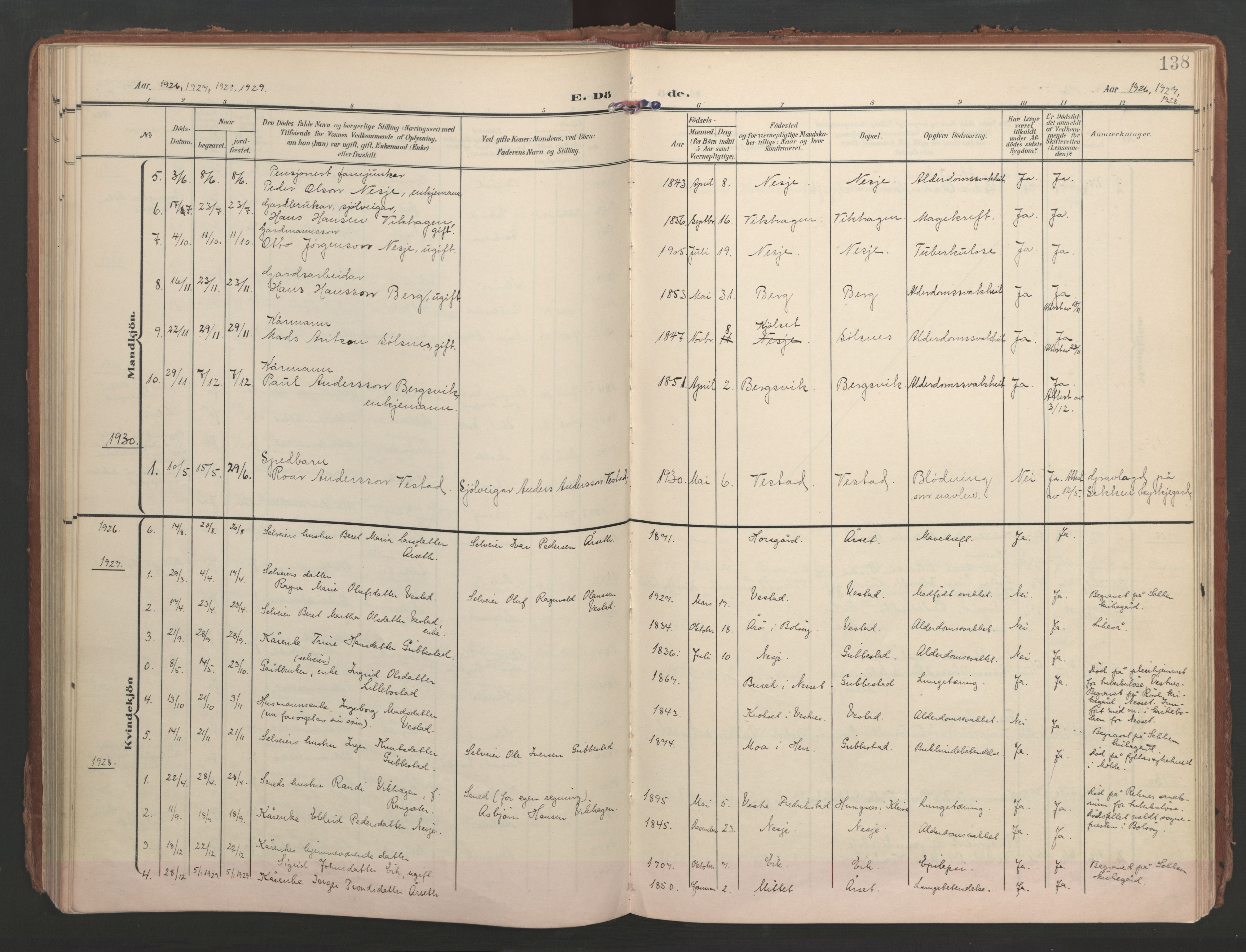 Ministerialprotokoller, klokkerbøker og fødselsregistre - Møre og Romsdal, AV/SAT-A-1454/547/L0605: Ministerialbok nr. 547A07, 1907-1936, s. 138
