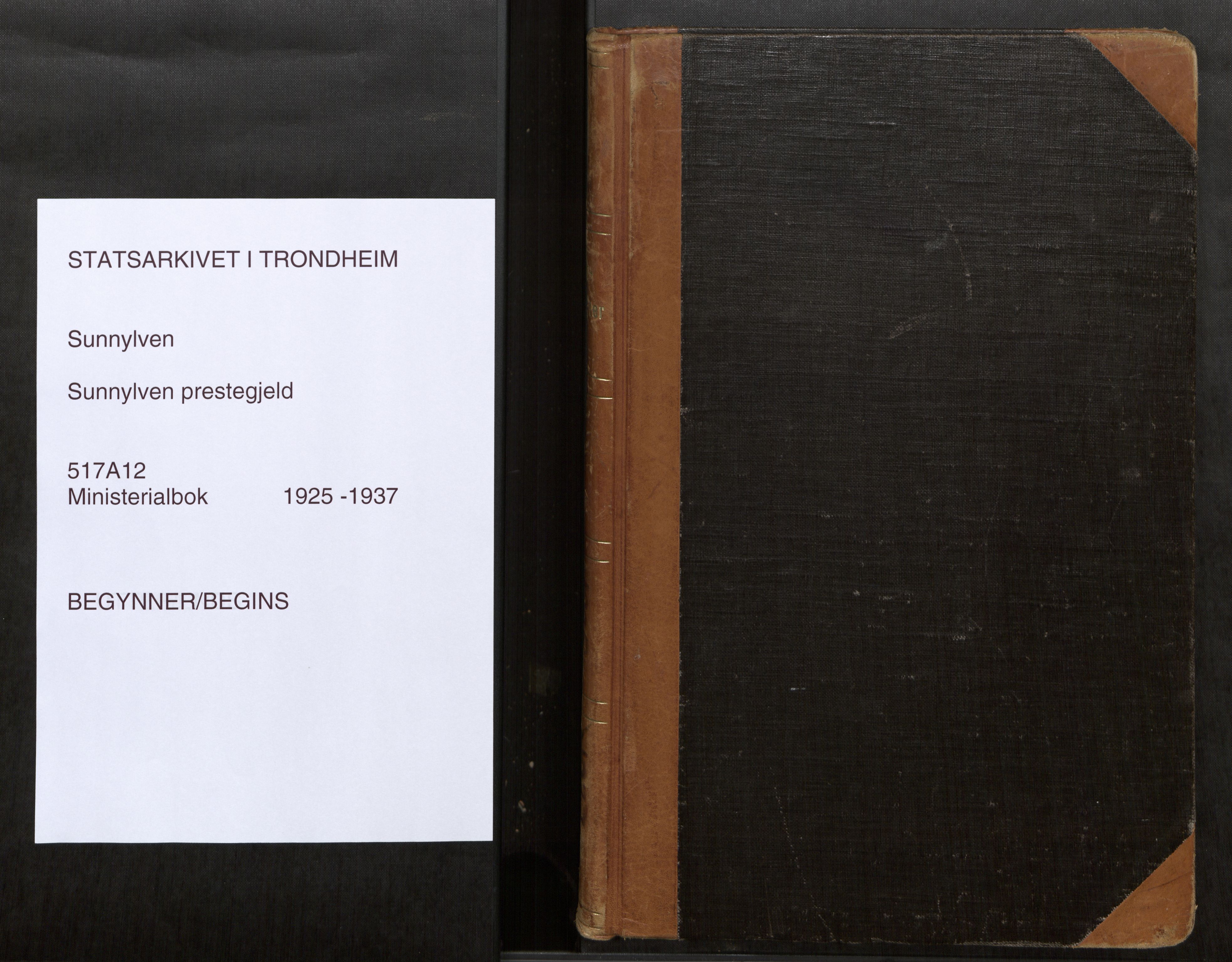 Sunnylven sokneprestkontor, SAT/A-1007: Ministerialbok nr. 517A12, 1925-1937