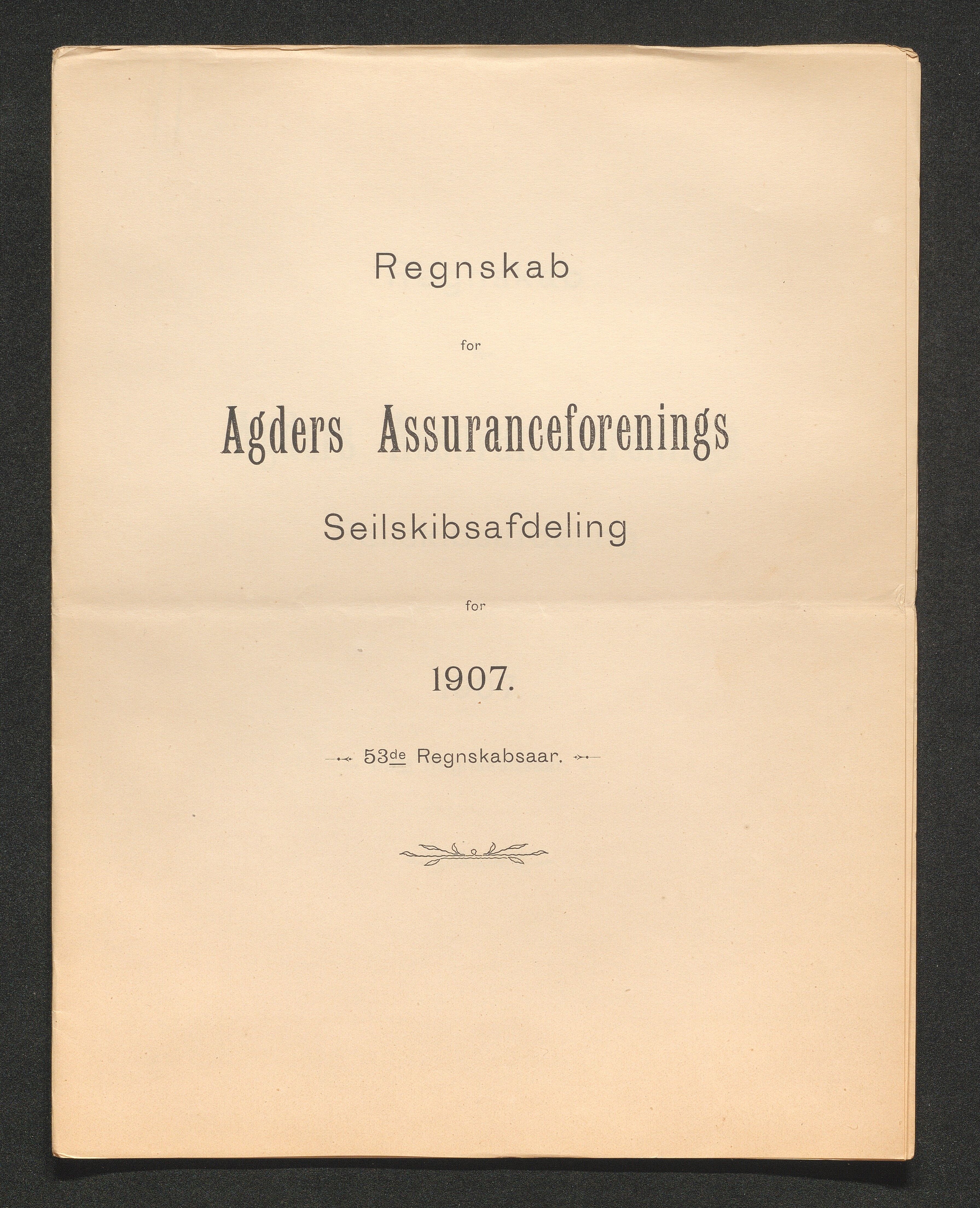 Agders Gjensidige Assuranceforening, AAKS/PA-1718/05/L0003: Regnskap, seilavdeling, pakkesak, 1890-1912