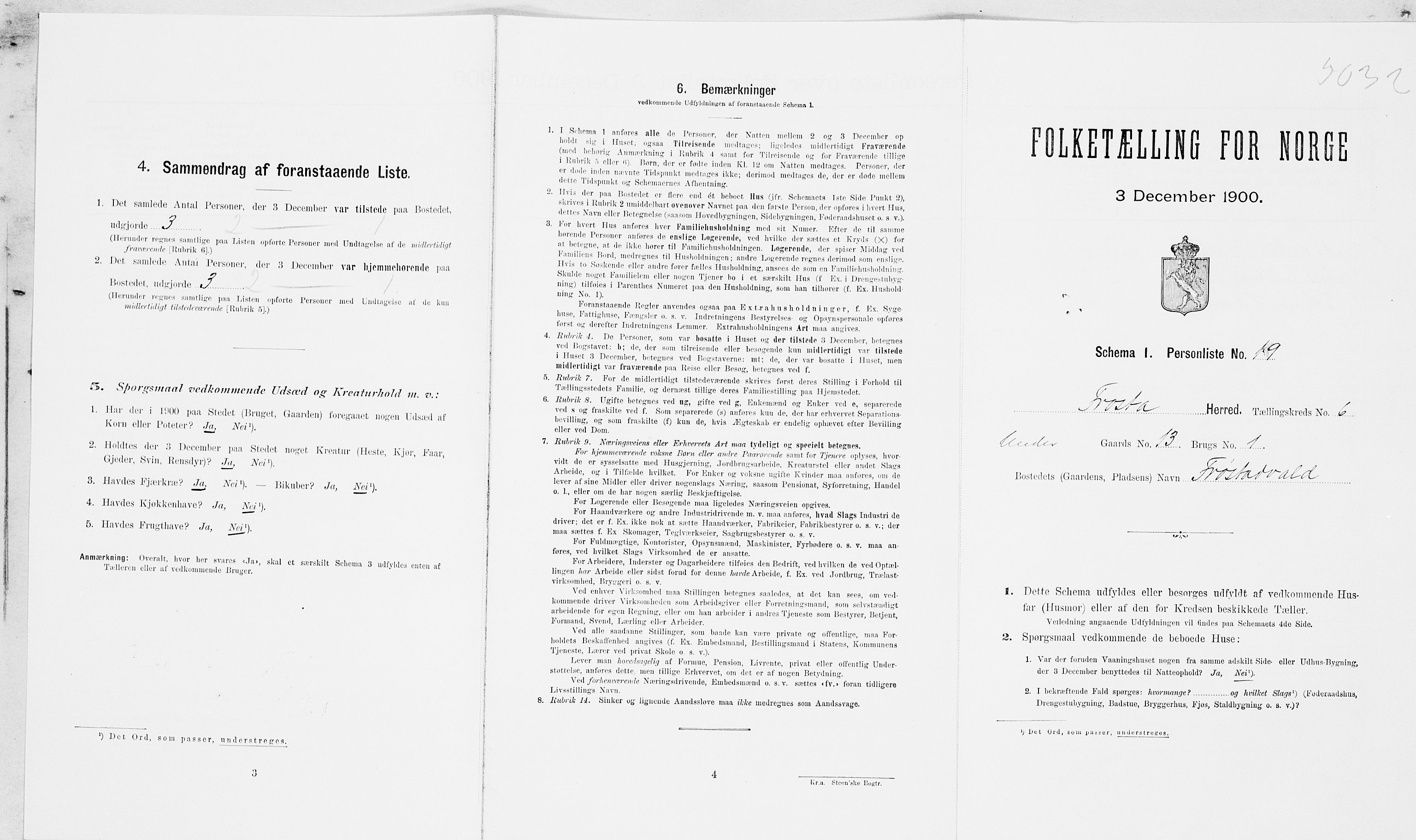 SAT, Folketelling 1900 for 1717 Frosta herred, 1900, s. 769