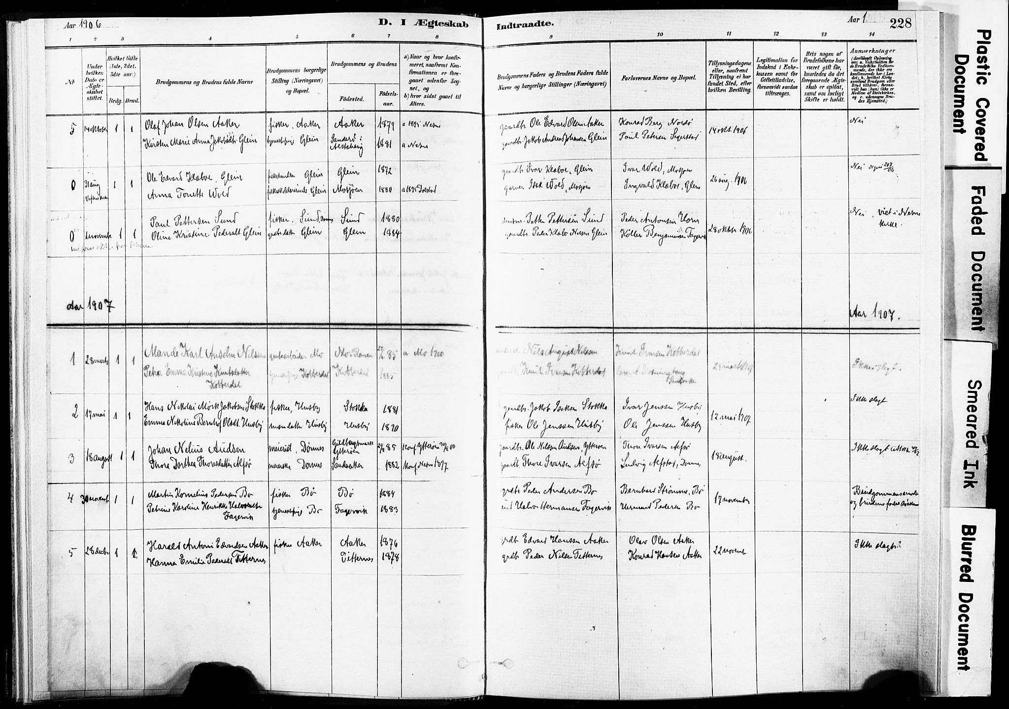 Ministerialprotokoller, klokkerbøker og fødselsregistre - Nordland, AV/SAT-A-1459/835/L0526: Ministerialbok nr. 835A03II, 1881-1910, s. 228