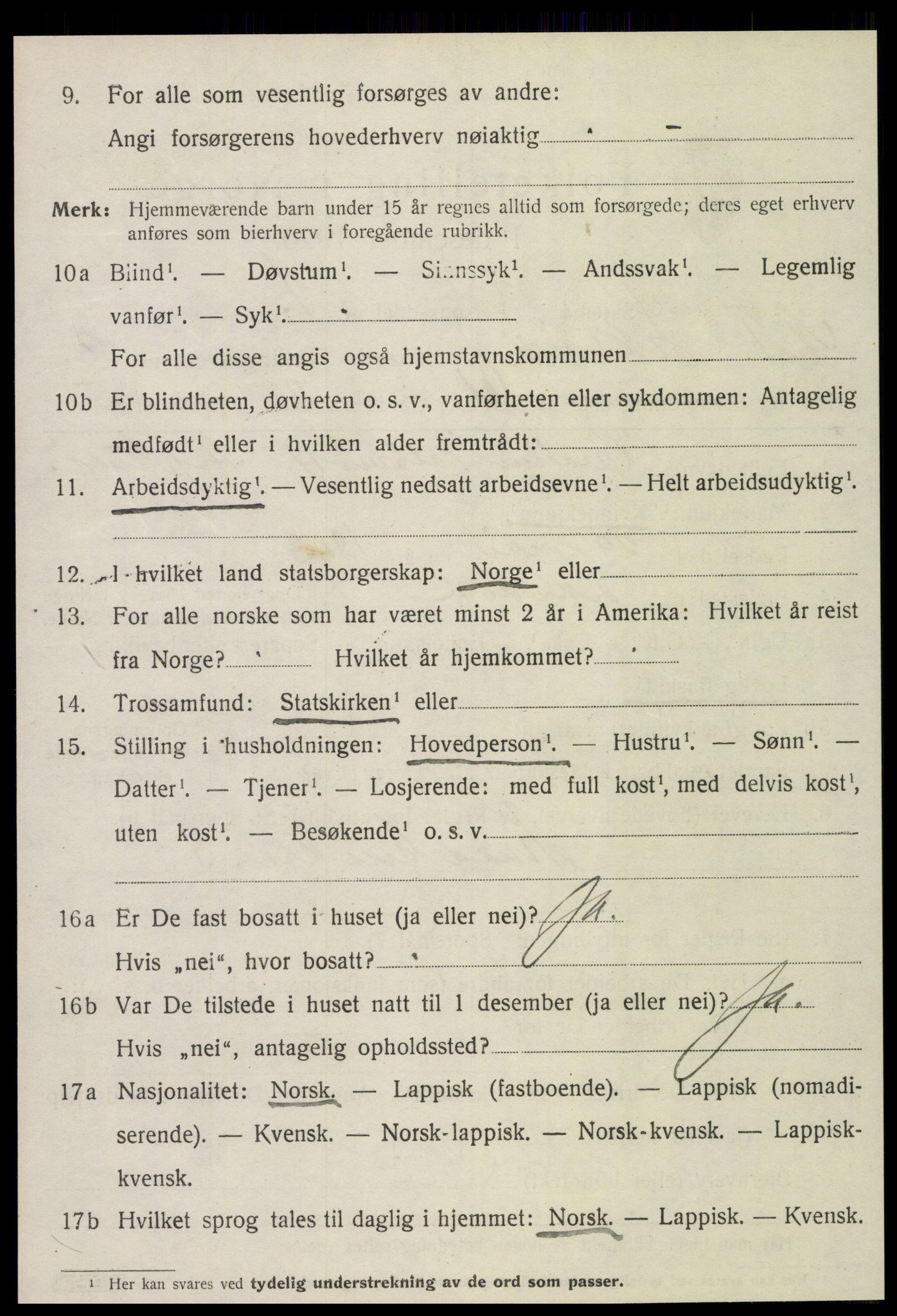 SAT, Folketelling 1920 for 1718 Leksvik herred, 1920, s. 2437