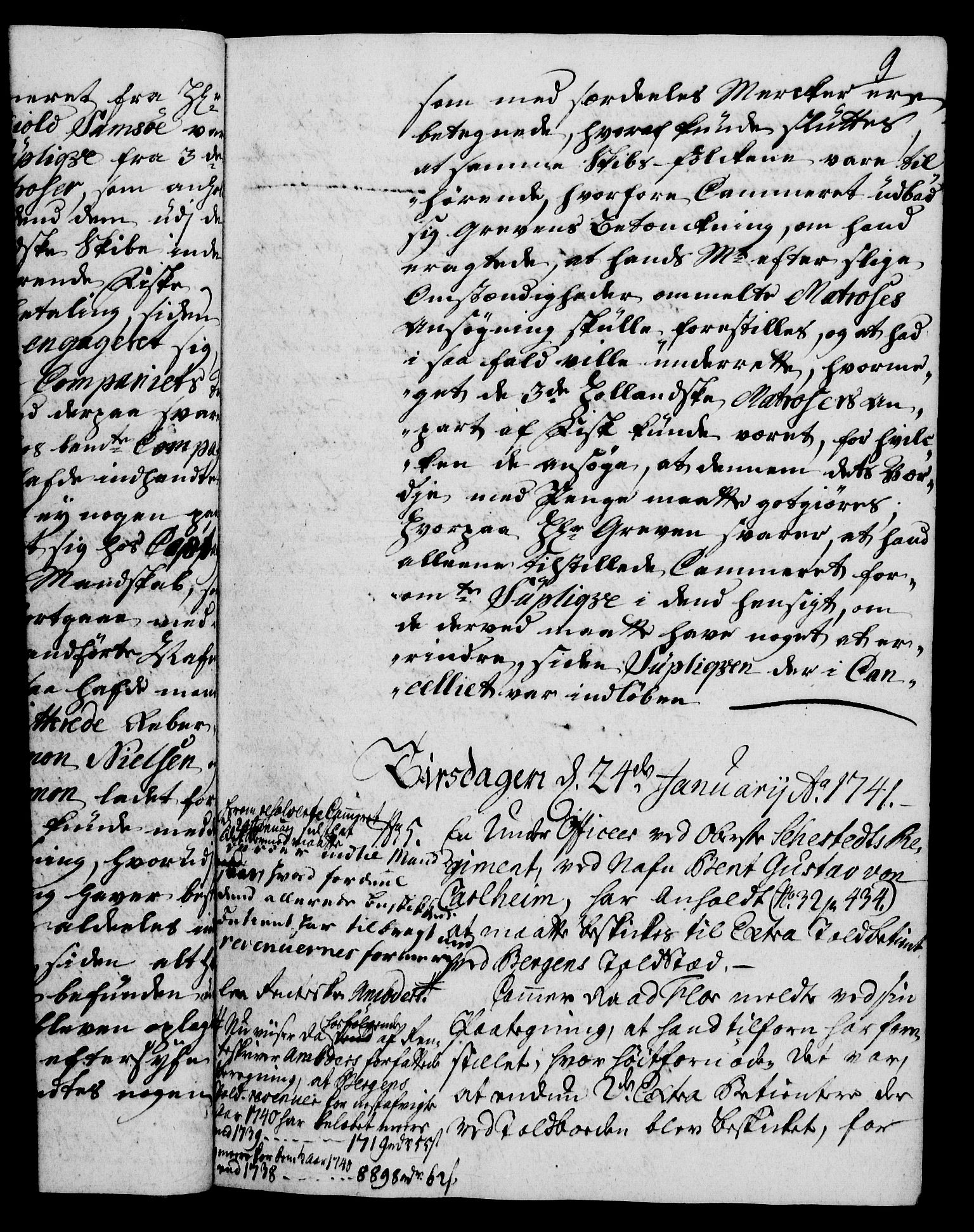 Rentekammeret, Kammerkanselliet, RA/EA-3111/G/Gh/Gha/L0023: Norsk ekstraktmemorialprotokoll (merket RK 53.68), 1741-1742, s. 9