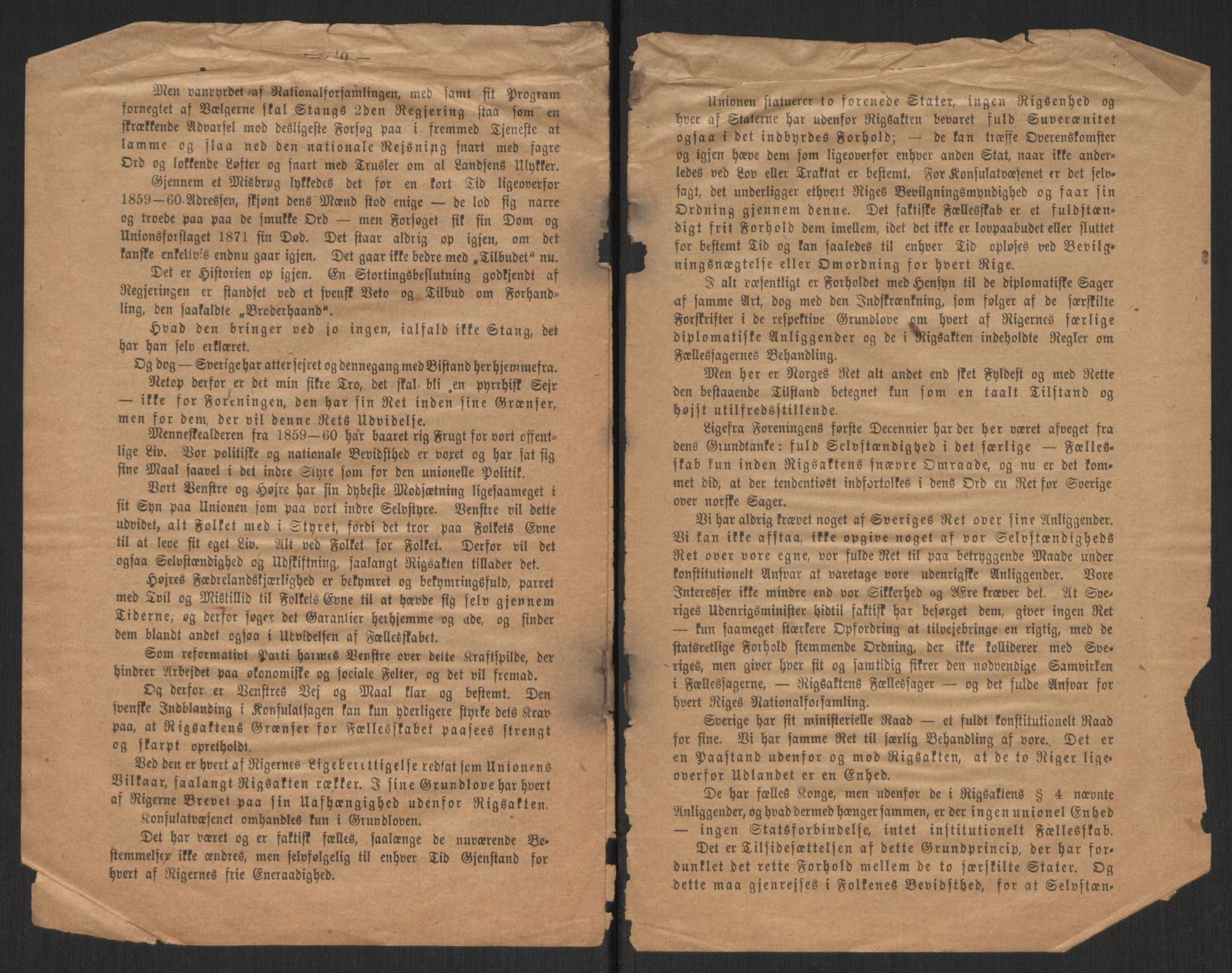 Venstres Hovedorganisasjon, RA/PA-0876/X/L0001: De eldste skrifter, 1860-1936, s. 600