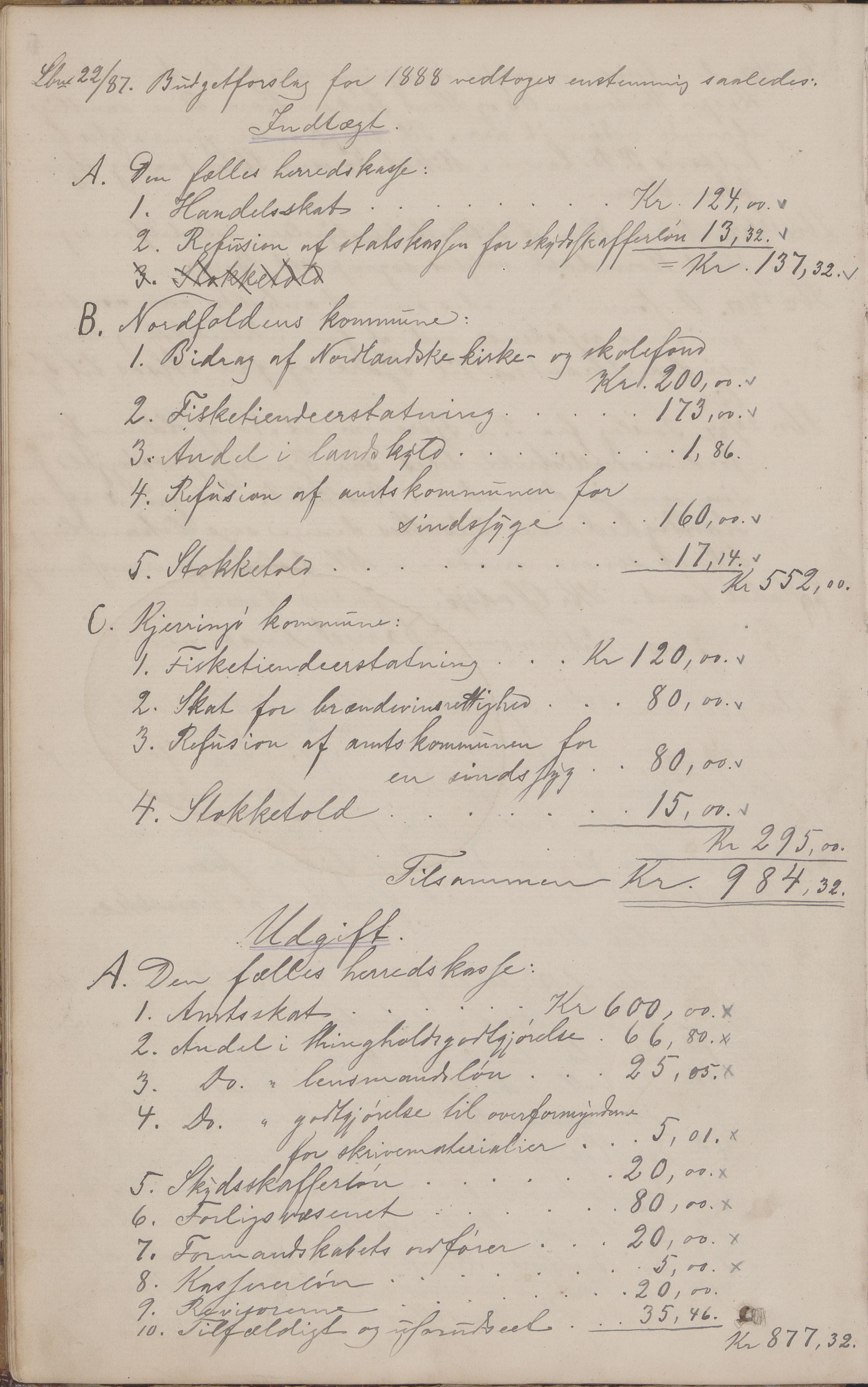 Nordfold kommune. Formannskapet, AIN/K-18461.150/100/L0001: Møtebok, 1900-1922