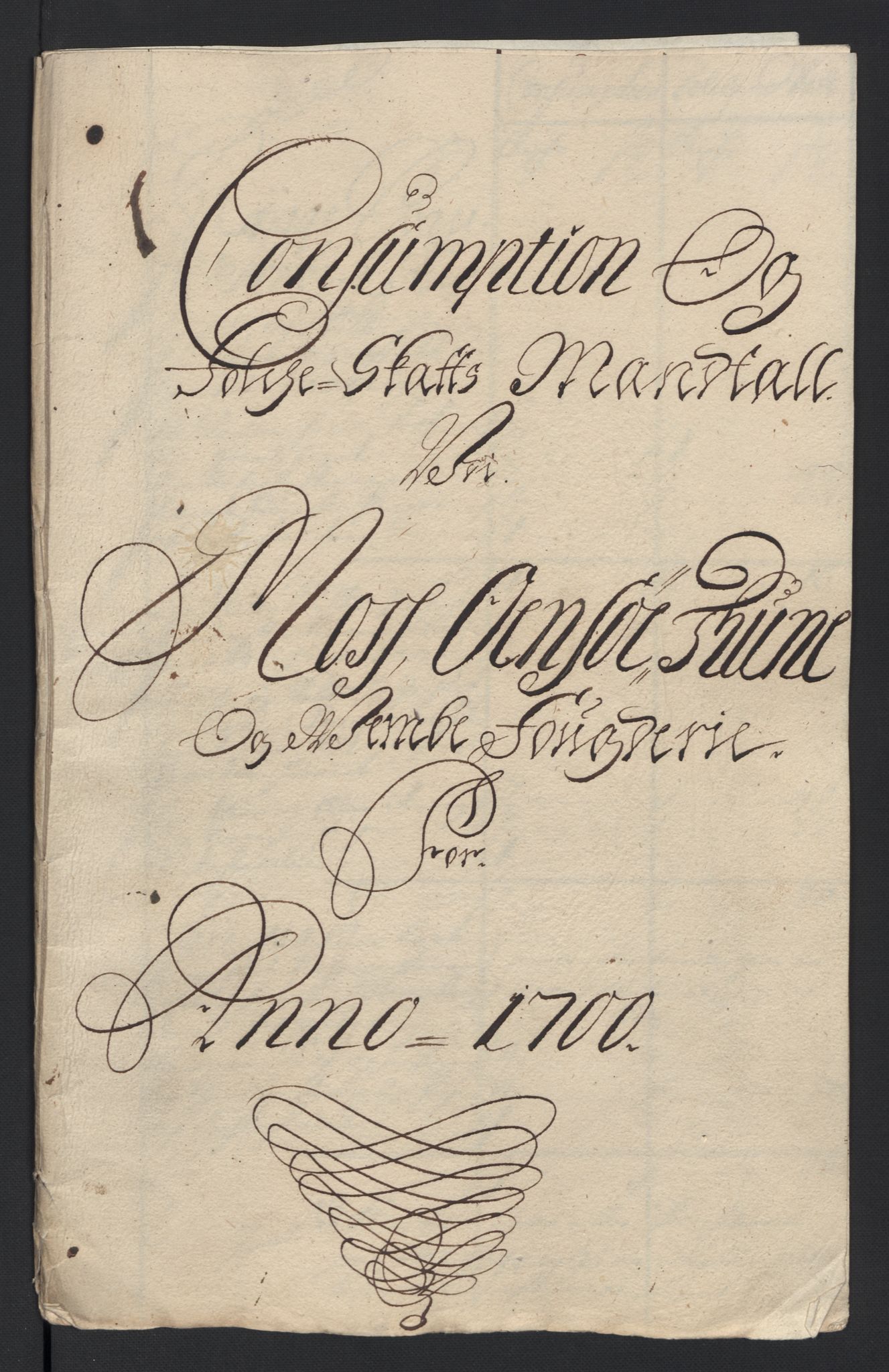 Rentekammeret inntil 1814, Reviderte regnskaper, Fogderegnskap, AV/RA-EA-4092/R04/L0129: Fogderegnskap Moss, Onsøy, Tune, Veme og Åbygge, 1700, s. 347