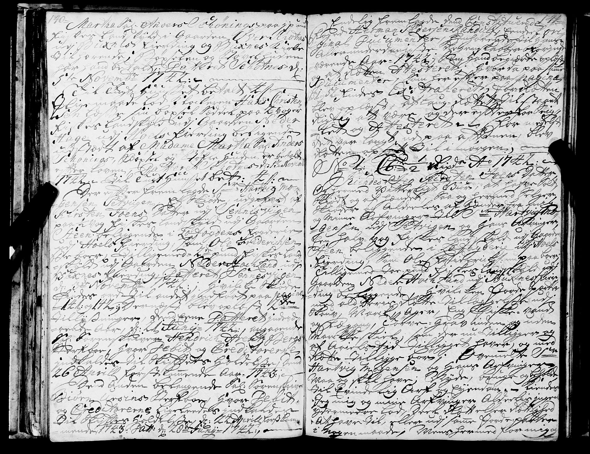 Lofoten sorenskriveri, SAT/A-0017/1/1/1A/L0005: Tingbok, 1739-1752, s. 140-141