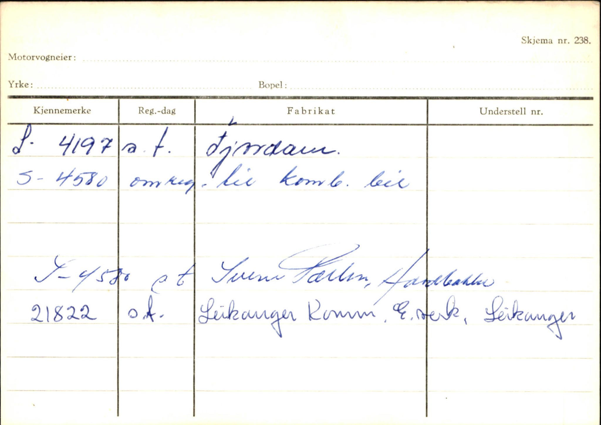 Statens vegvesen, Sogn og Fjordane vegkontor, SAB/A-5301/4/F/L0126: Eigarregister Fjaler M-Å. Leikanger A-Å, 1945-1975, s. 2436